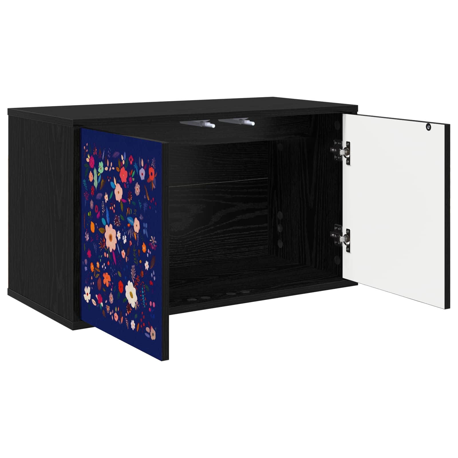 Meuble TV mural MAINZ 69 x 33 x 40 cm Chêne noir
