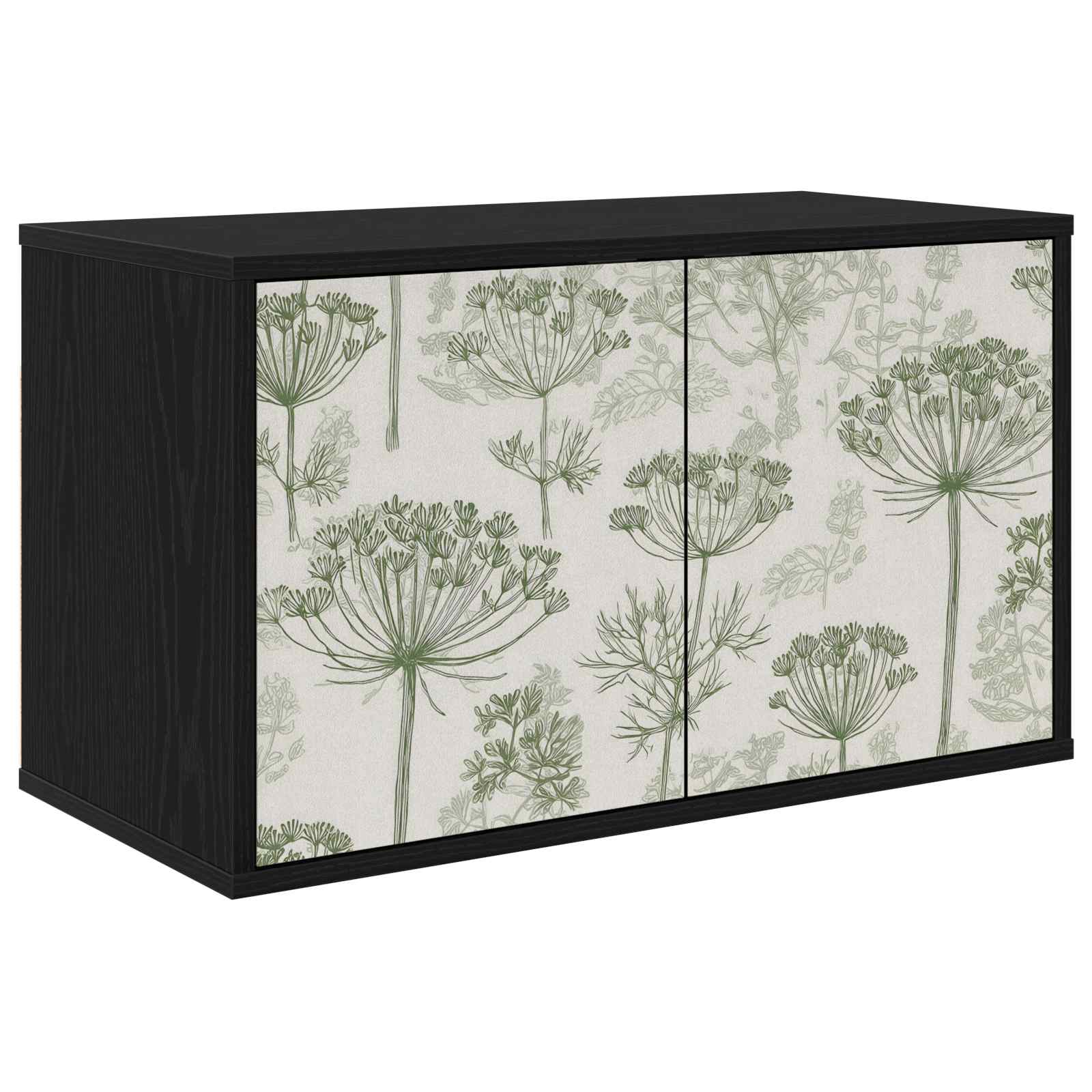 Meuble TV mural GOTHA 69 x 33 x 40 cm Chêne noir