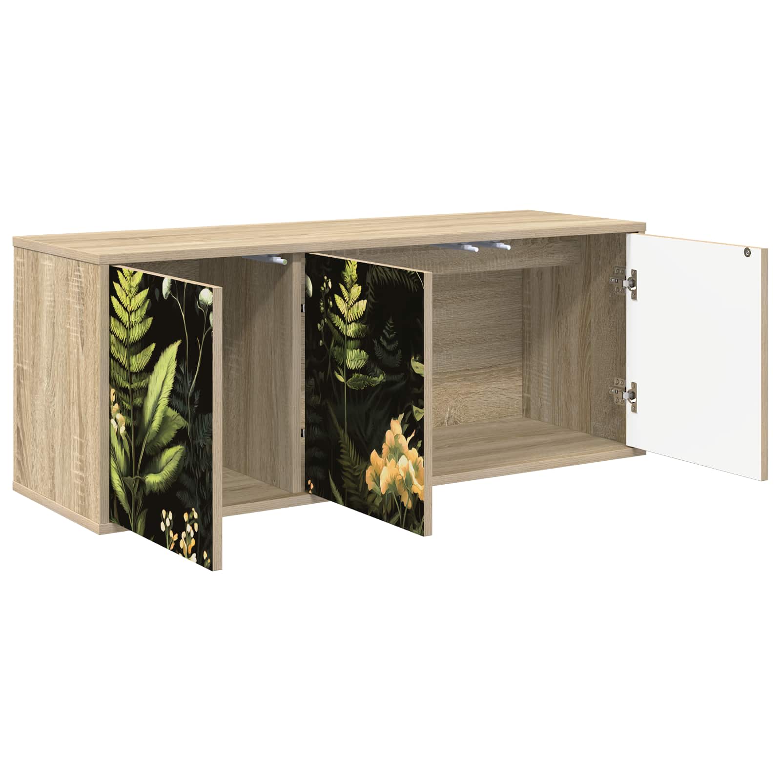 Meuble TV mural RHENEN 102 x 33 x 40 cm Chêne Sonoma