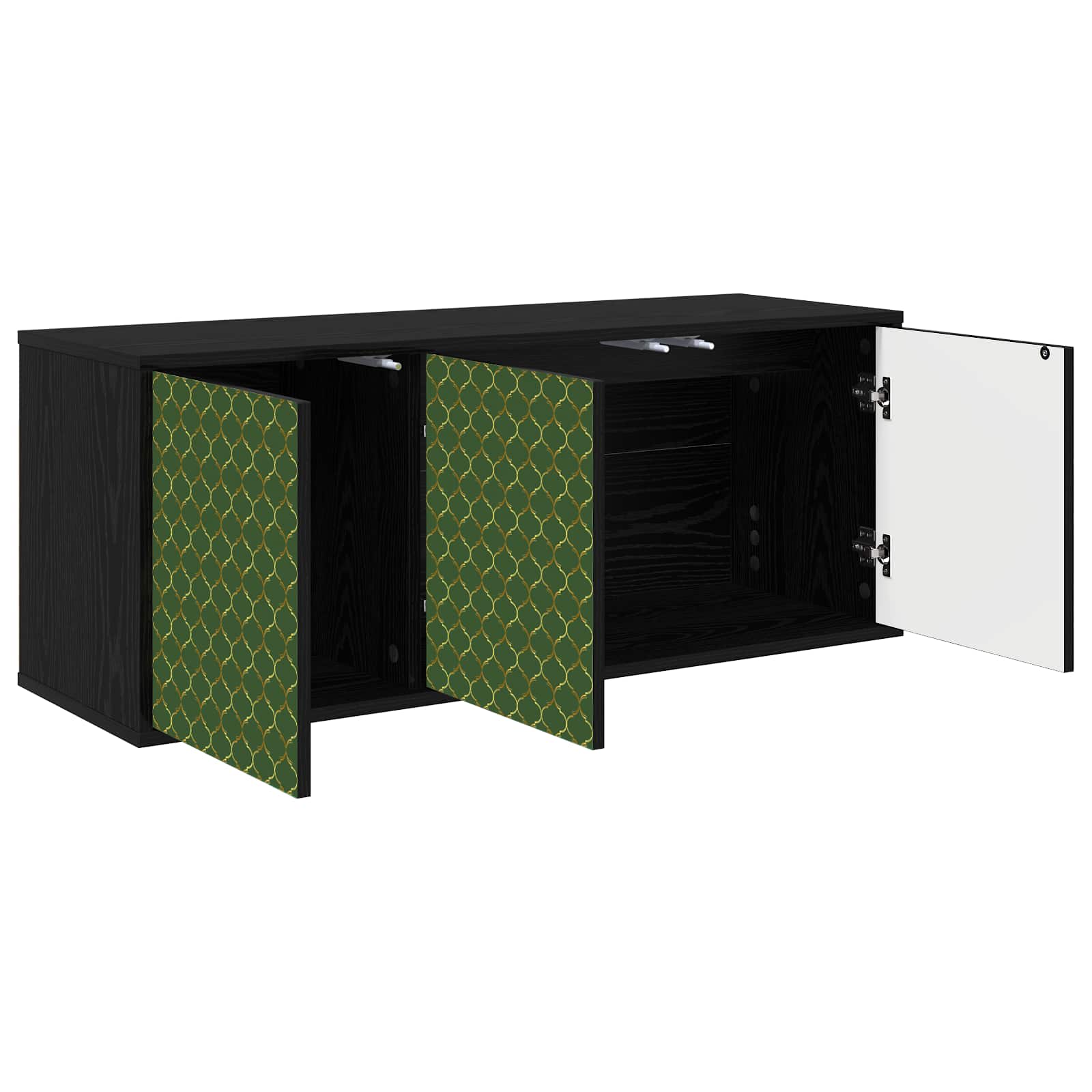 Meuble TV mural GELEEN 102 x 33 x 40 cm Chêne noir