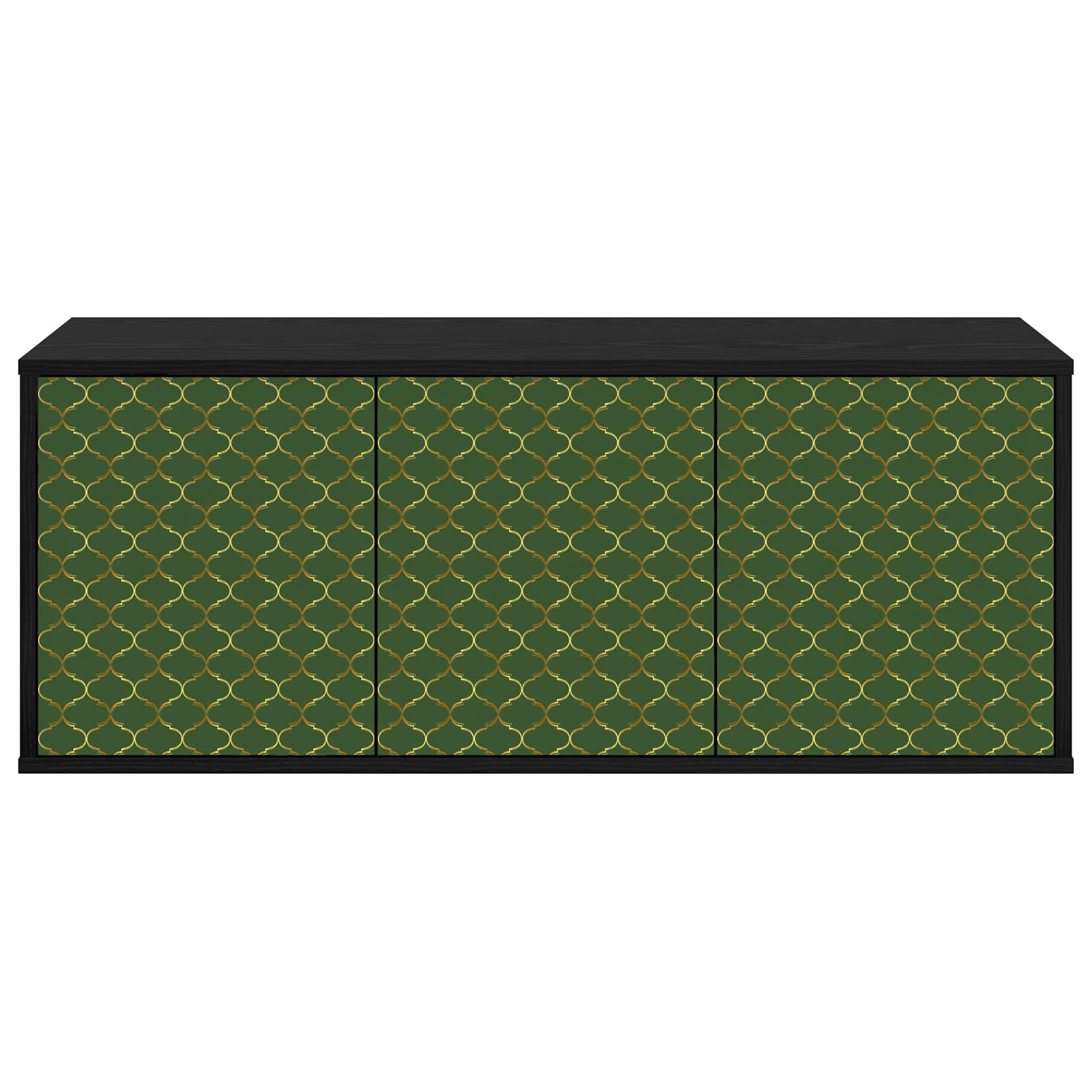 Meuble TV mural GELEEN 102 x 33 x 40 cm Chêne noir