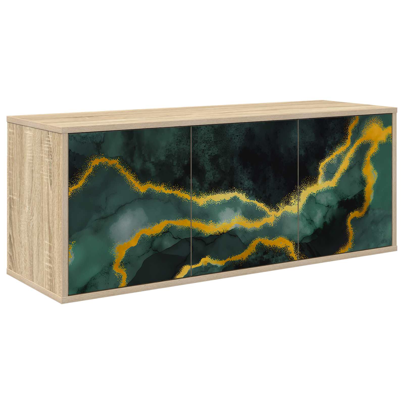 Meuble TV mural WIJHE 102 x 33 x 40 cm Chêne Sonoma