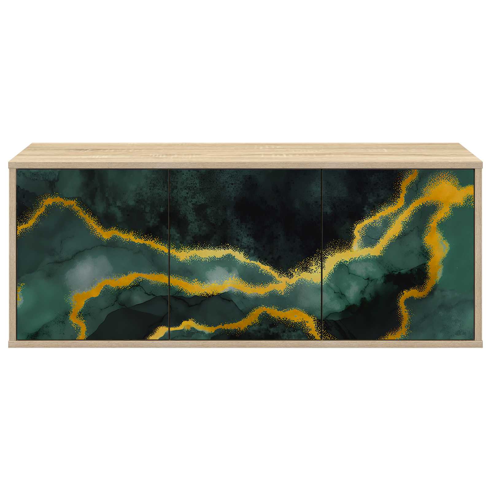 Meuble TV mural WIJHE 102 x 33 x 40 cm Chêne Sonoma