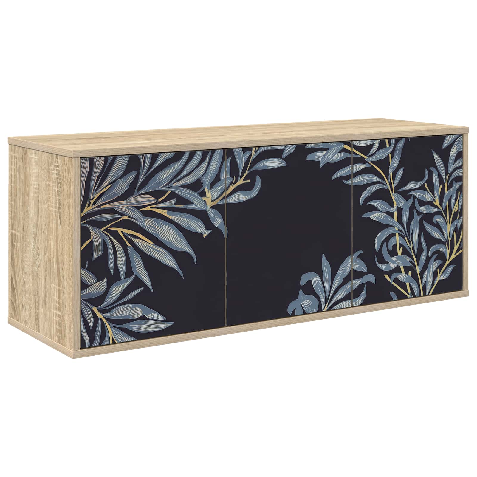 Meuble TV mural DOKKUM 102 x 33 x 40 cm Chêne Sonoma