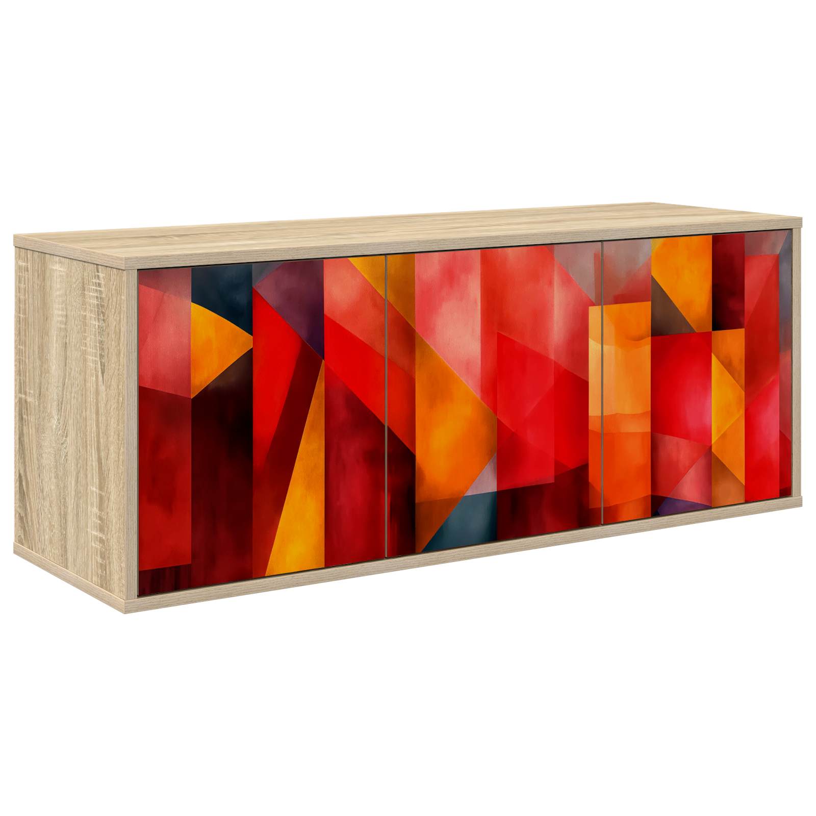 Meuble TV mural HEESCH 102 x 33 x 40 cm Chêne Sonoma
