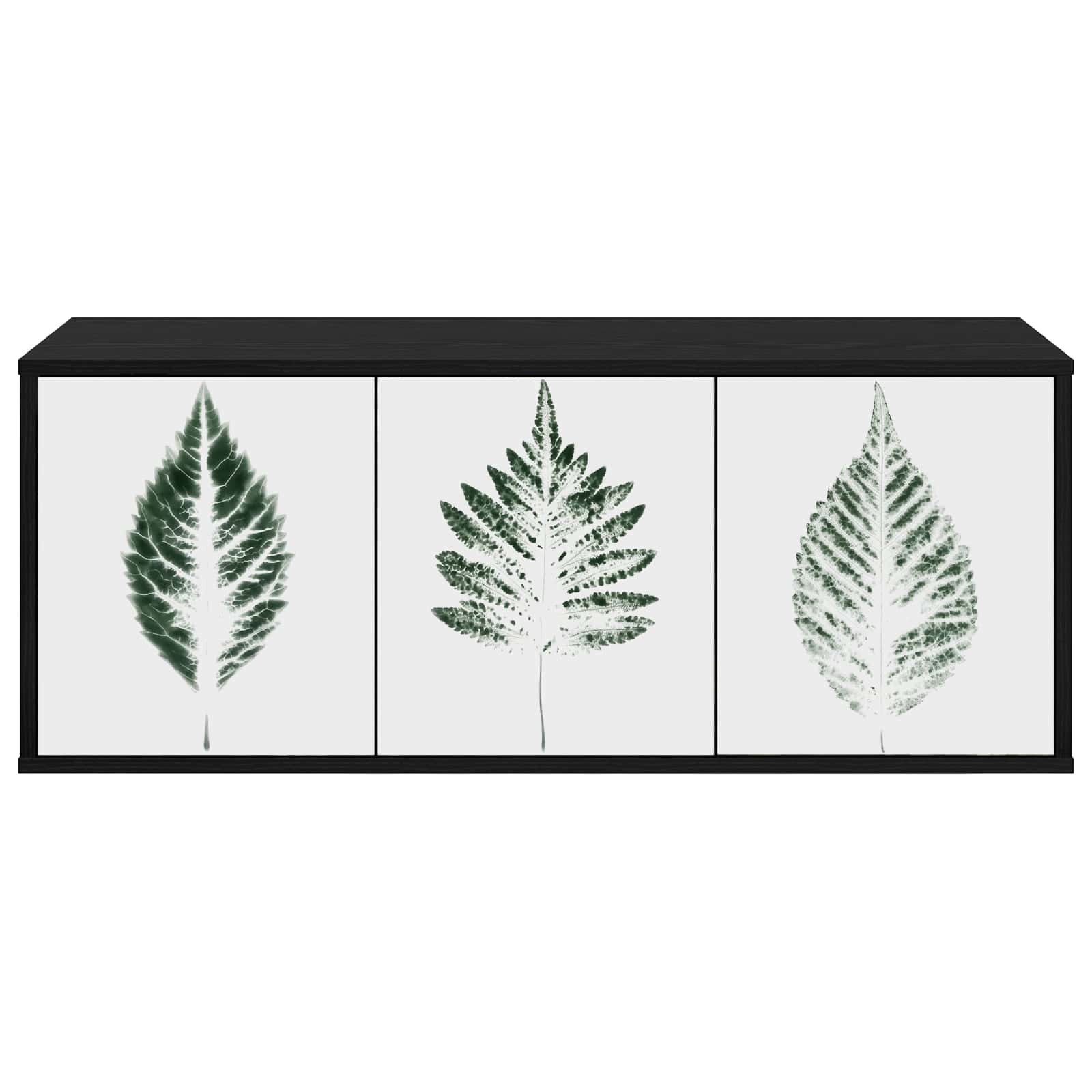 Meuble TV mural HANAU 102 x 33 x 40 cm Chêne noir