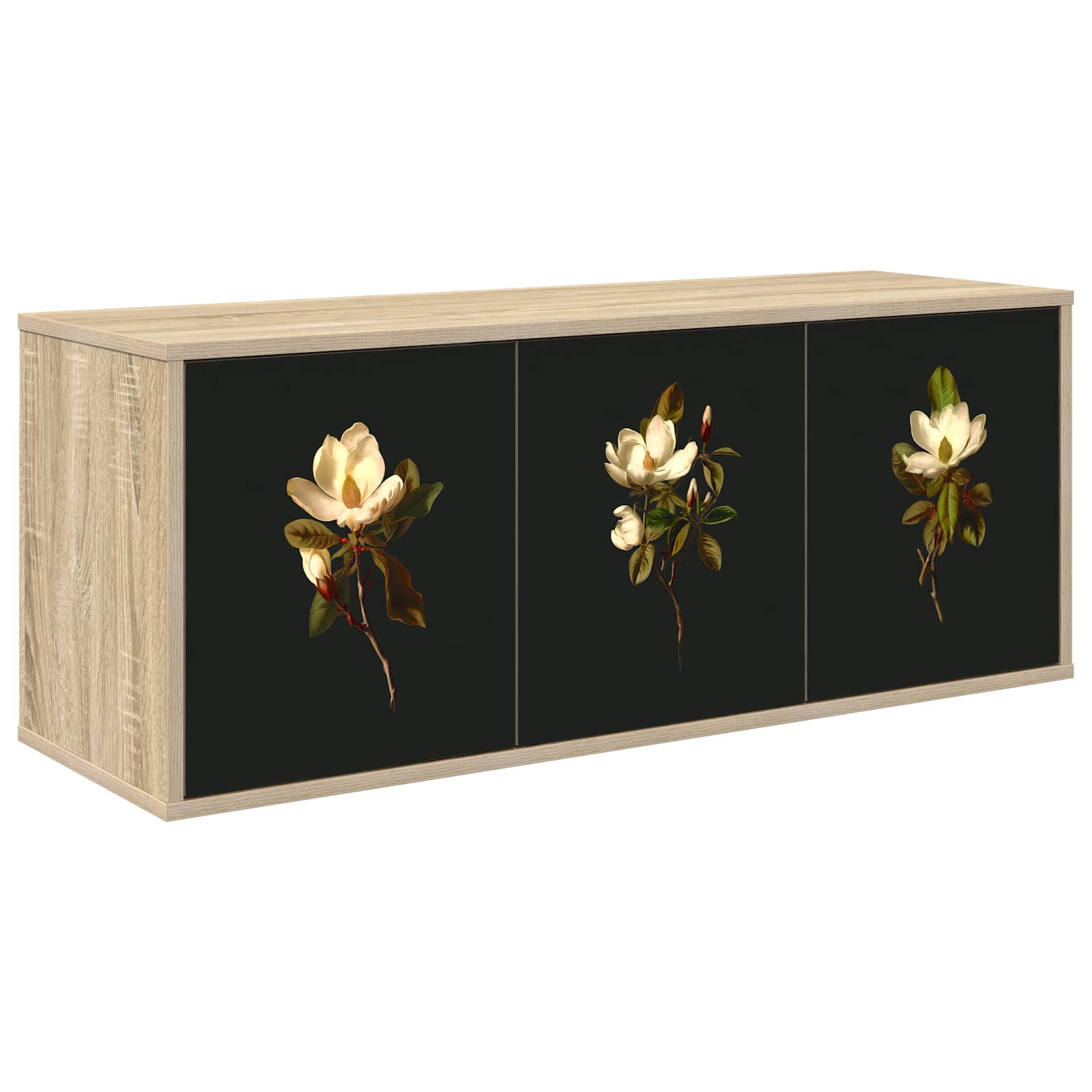 Meuble TV mural BREMEN 102 x 33 x 40 cm Chêne Sonoma