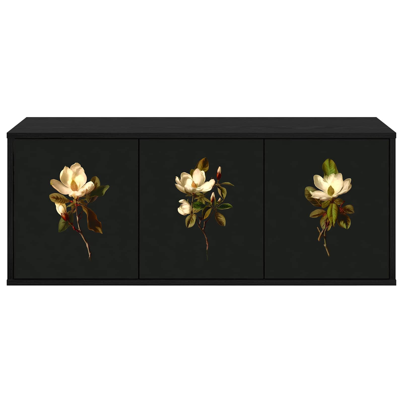 Meuble TV mural BREMEN 102 x 33 x 40 cm Chêne noir