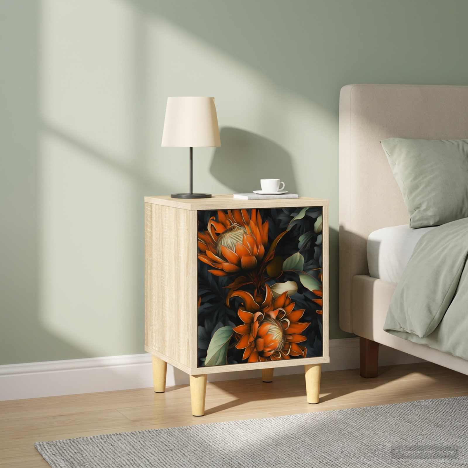 Table de chevet LOCHEM 2 pc Chêne Sonoma 36 x 33 x 50 cm