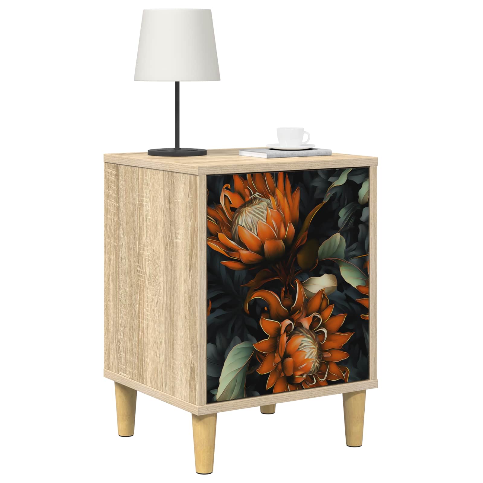 Table de chevet LOCHEM 2 pc Chêne Sonoma 36 x 33 x 50 cm