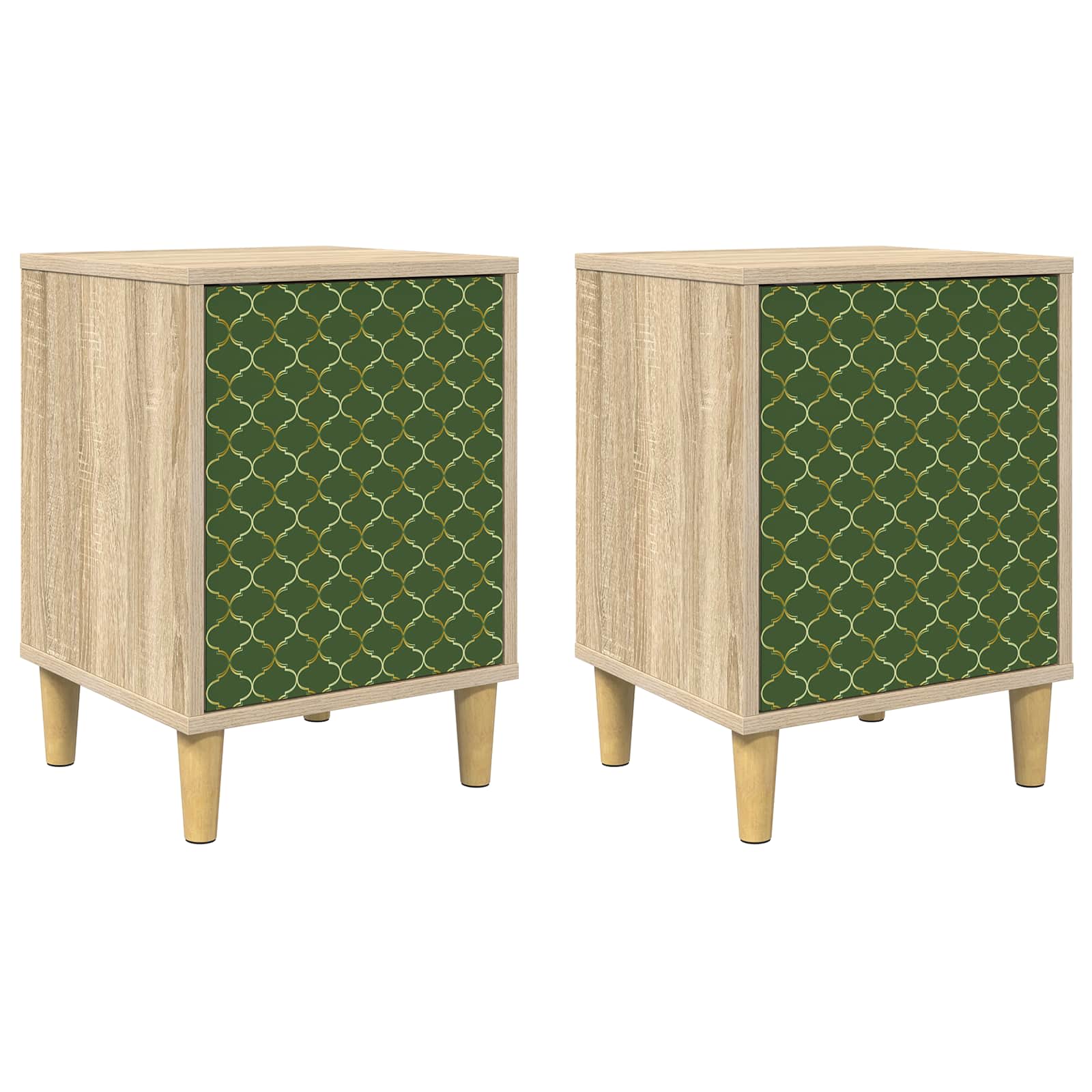 Table de chevet GELEEN 2 pc Chêne Sonoma 36 x 33 x 50 cm