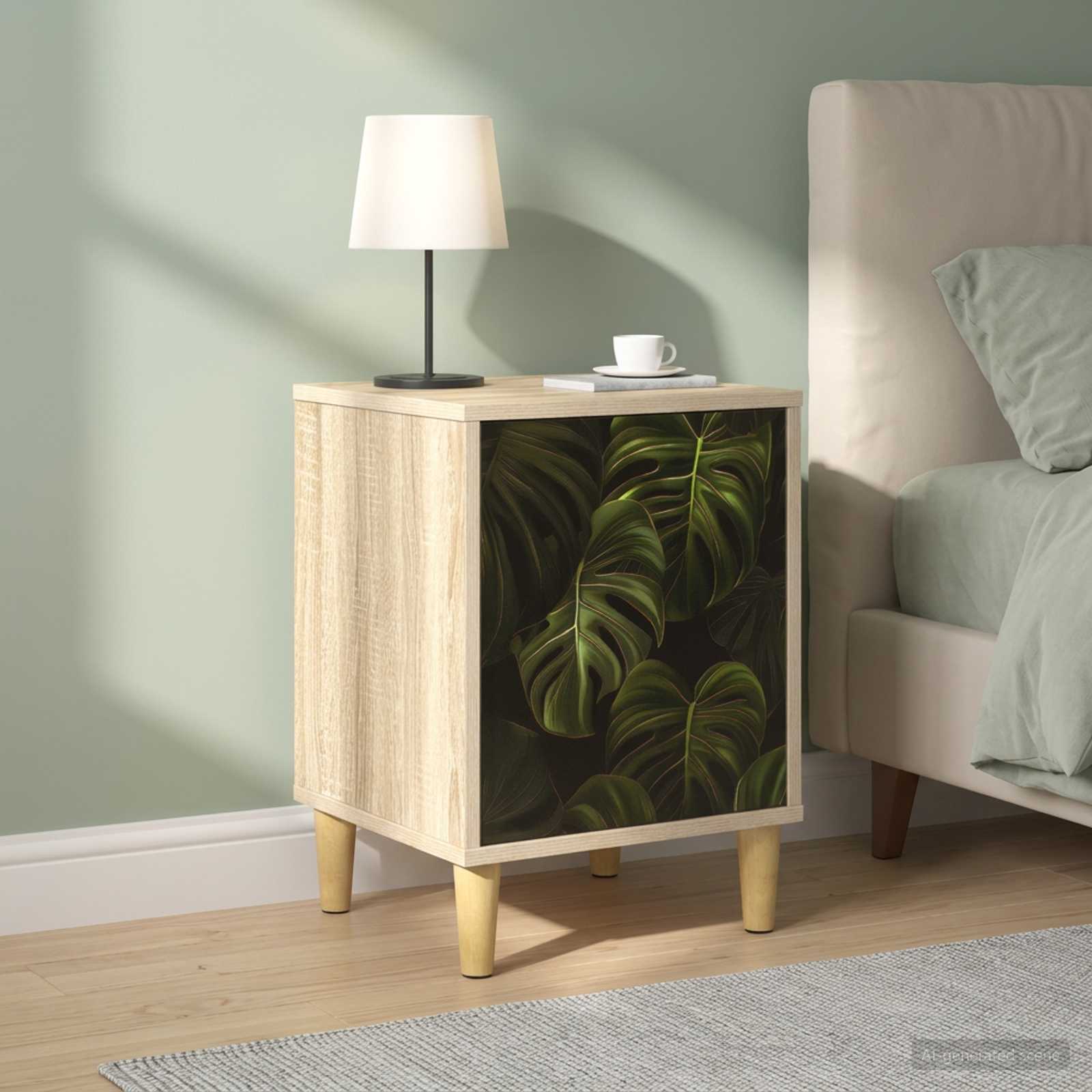 Table de chevet ELBURG 2 pc Chêne Sonoma 36 x 33 x 50 cm