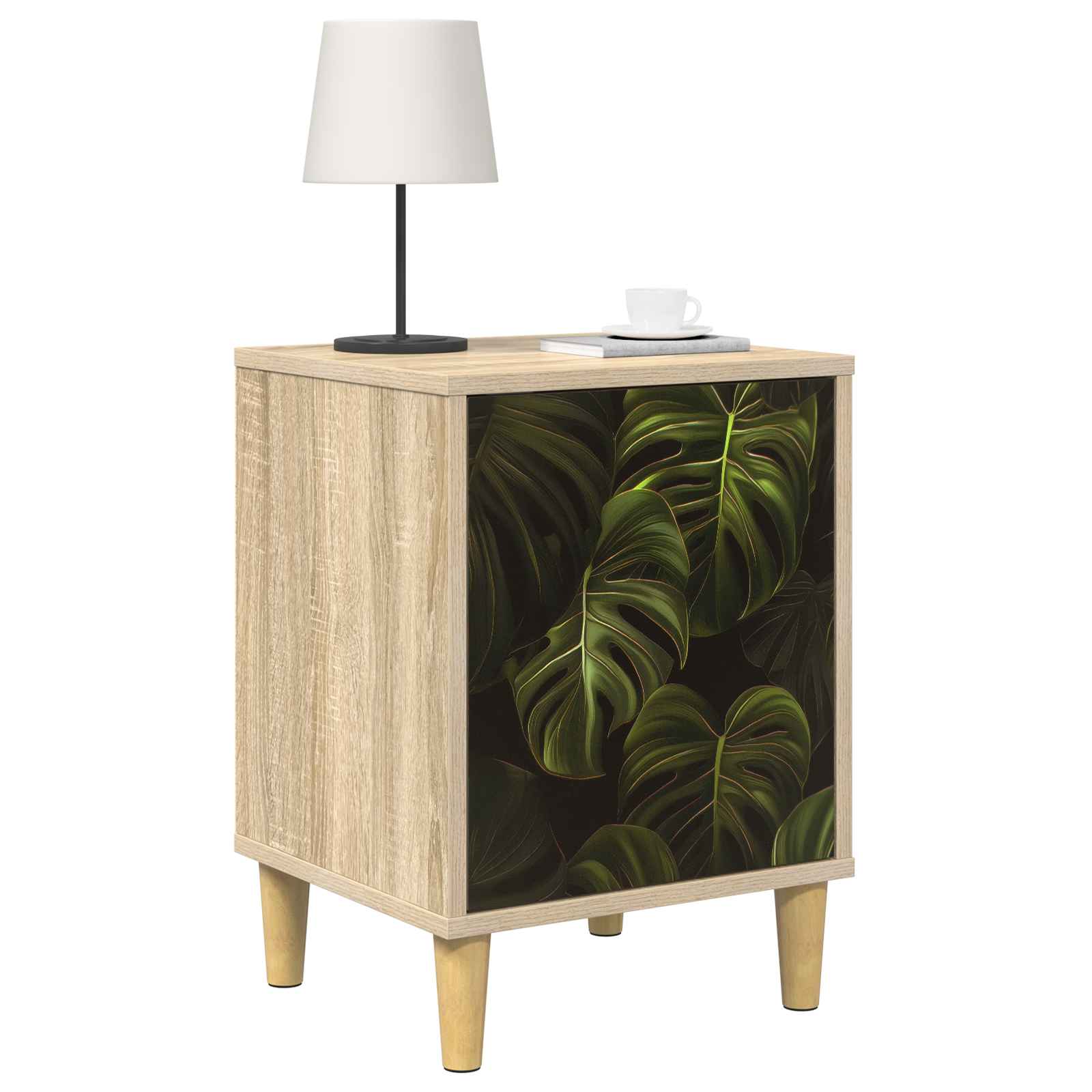 Table de chevet ELBURG 2 pc Chêne Sonoma 36 x 33 x 50 cm