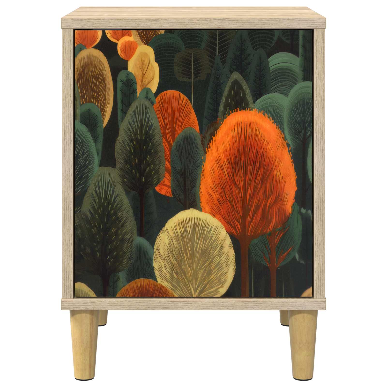Table de chevet ZAANDAM 2 pc Chêne Sonoma 36 x 33 x 50 cm