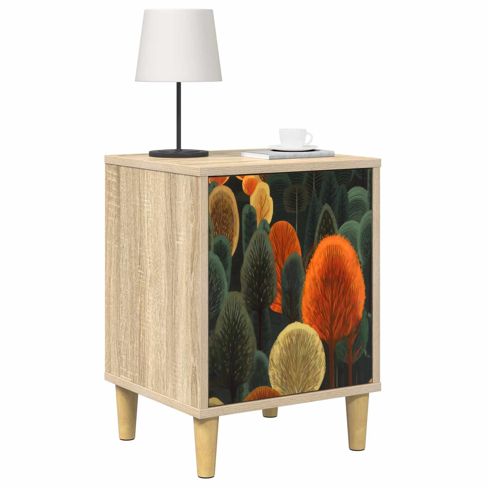 Table de chevet ZAANDAM 2 pc Chêne Sonoma 36 x 33 x 50 cm