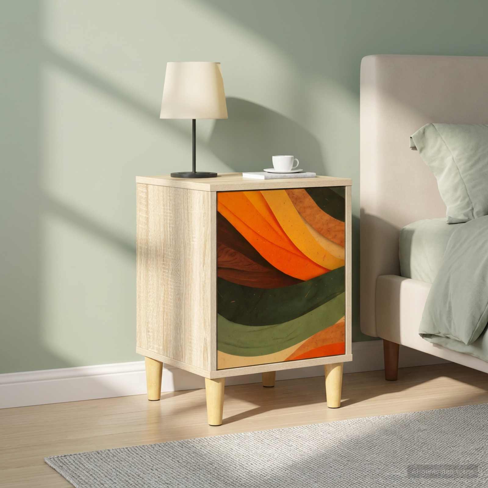 Table de chevet BONN 2 pc Chêne Sonoma 36 x 33 x 50 cm