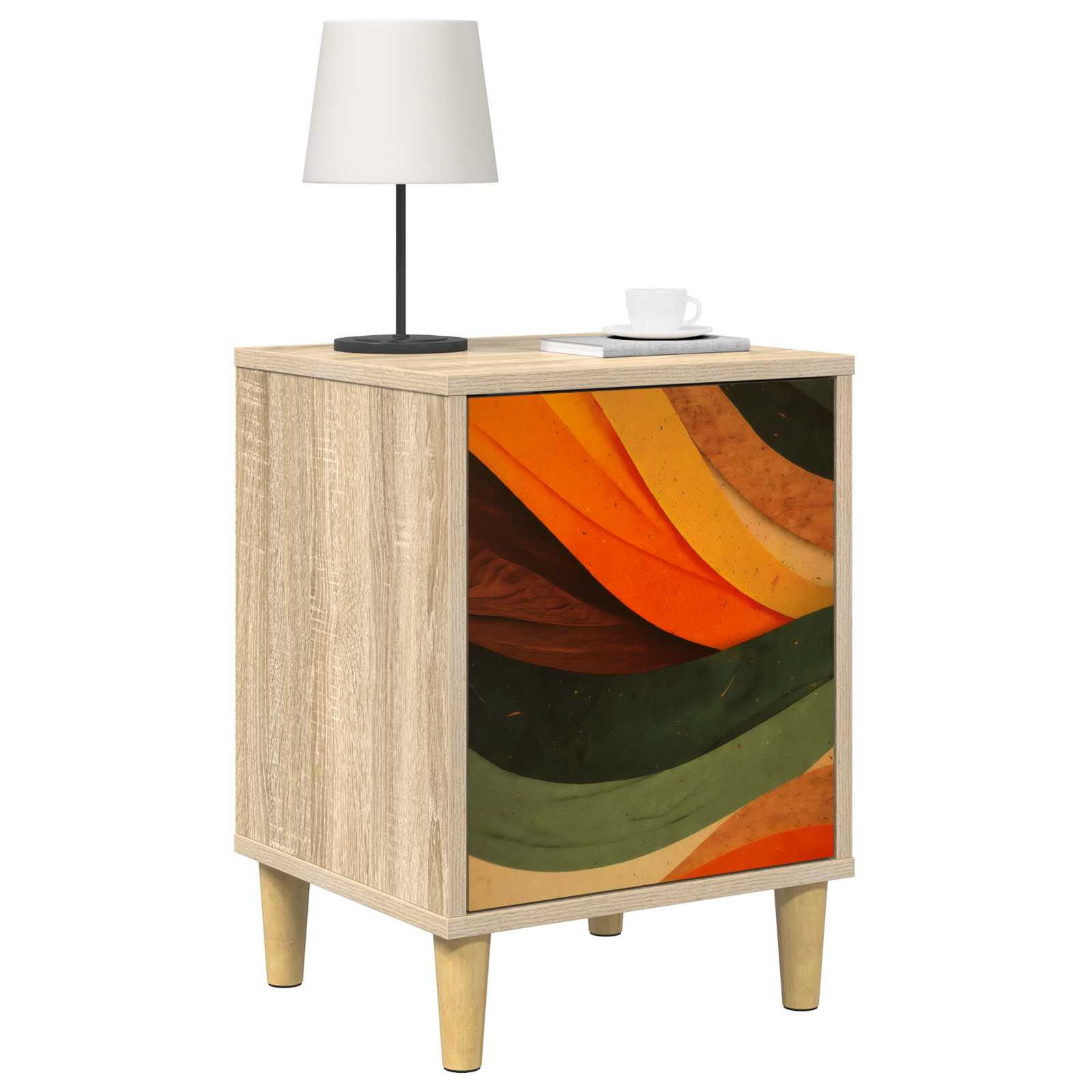 Table de chevet BONN 2 pc Chêne Sonoma 36 x 33 x 50 cm