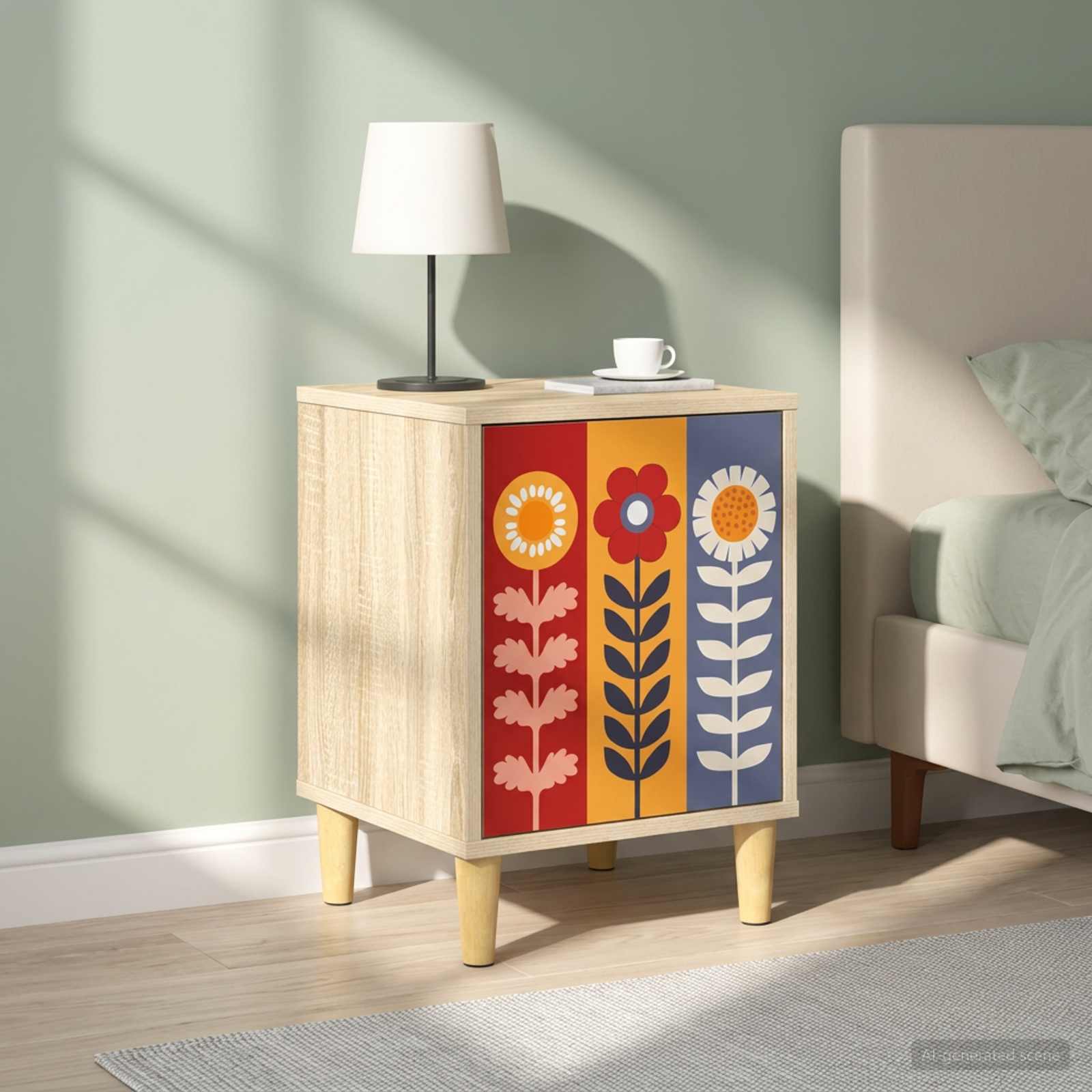 Table de chevet ESSEN 2 pc Chêne Sonoma 36 x 33 x 50 cm
