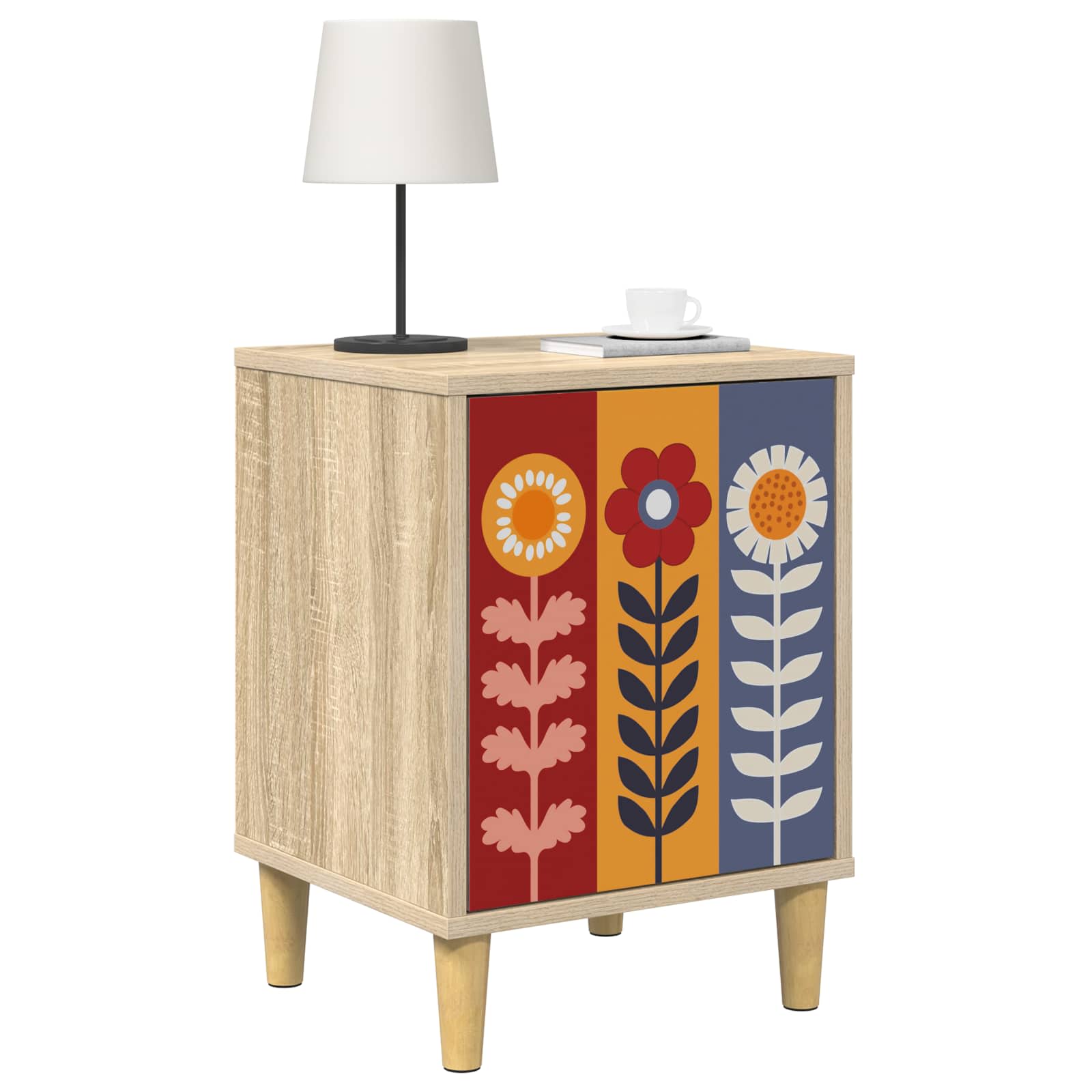 Table de chevet ESSEN 2 pc Chêne Sonoma 36 x 33 x 50 cm