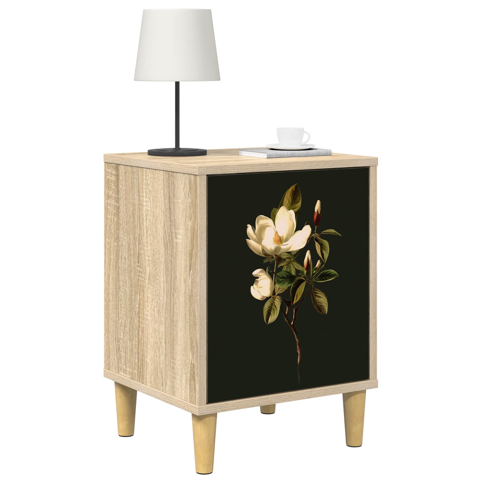 Table de chevet BREMEN 2 pc Chêne Sonoma 36 x 33 x 50 cm