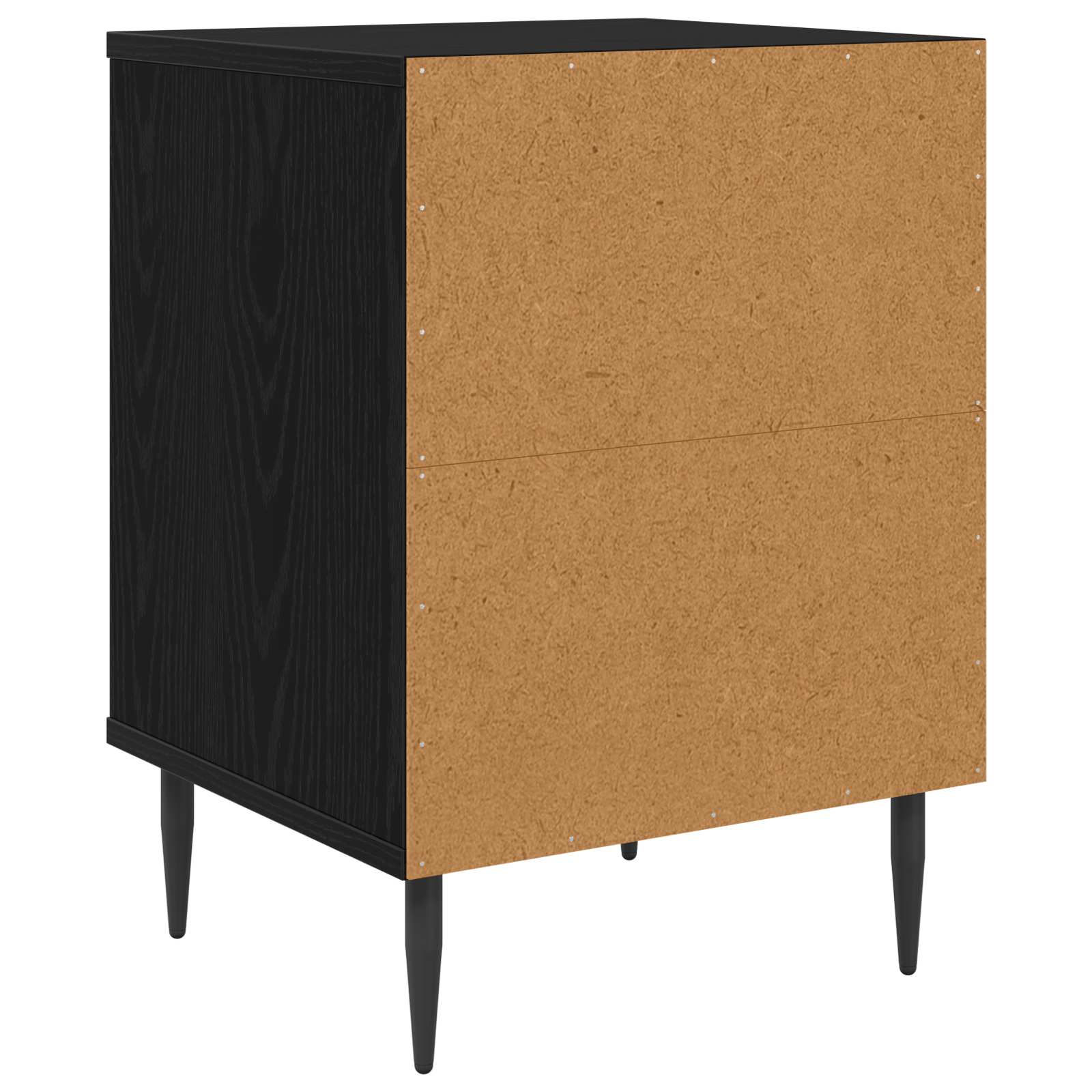 Table de chevet ELBURG 2 pc Chêne noir 36 x 33 x 51 cm