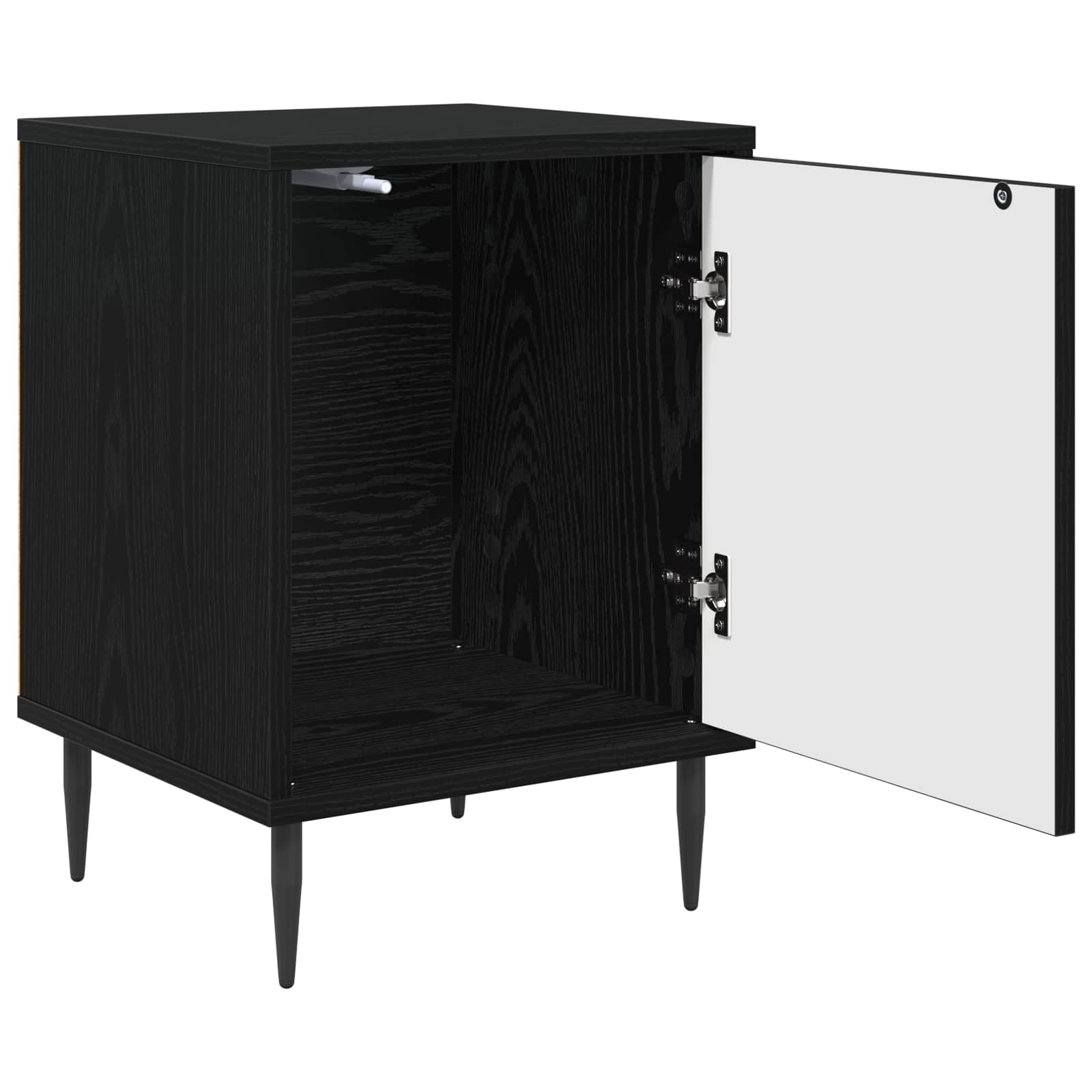Table de chevet GOTHA 2 pc Chêne noir 36 x 33 x 51 cm