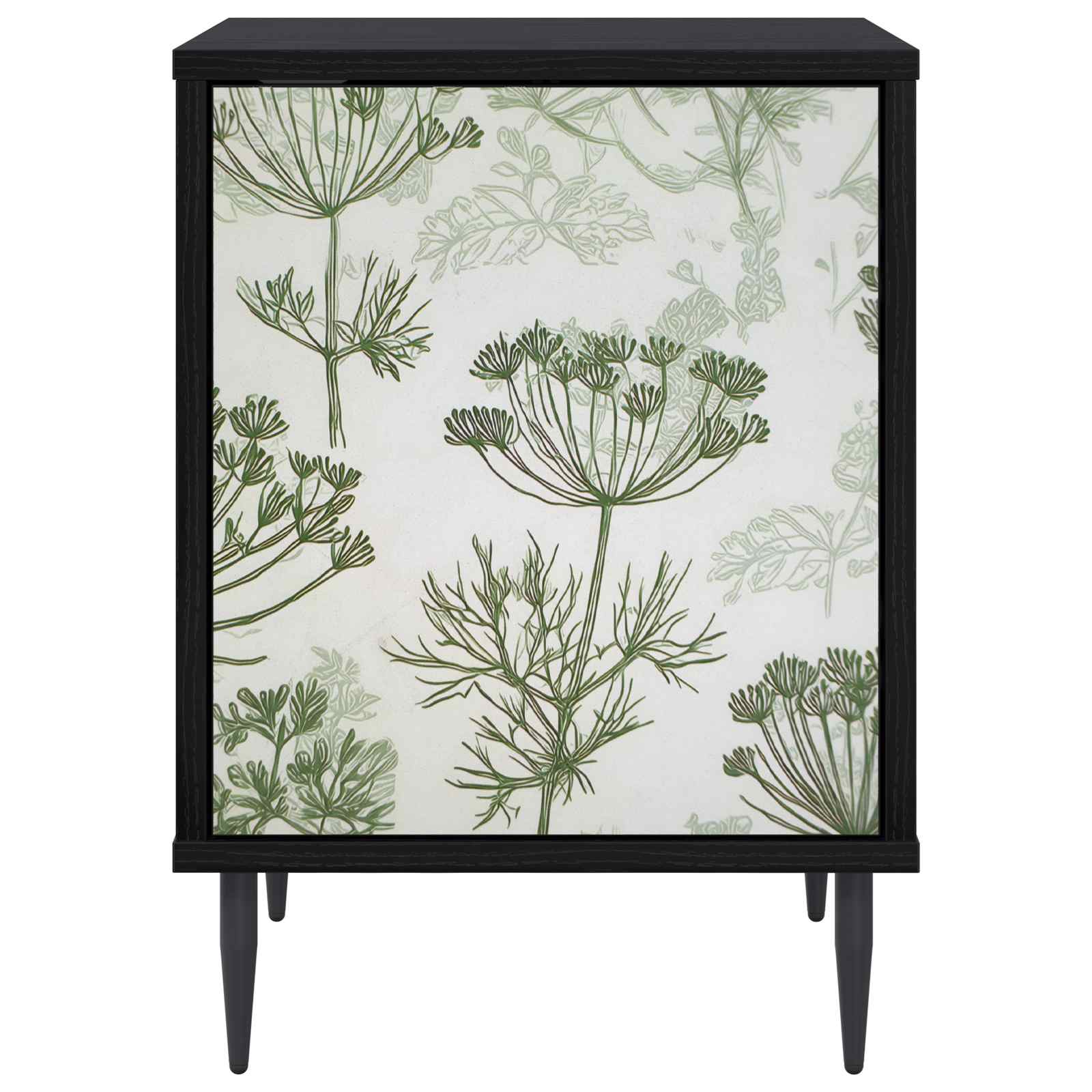 Table de chevet GOTHA 2 pc Chêne noir 36 x 33 x 51 cm