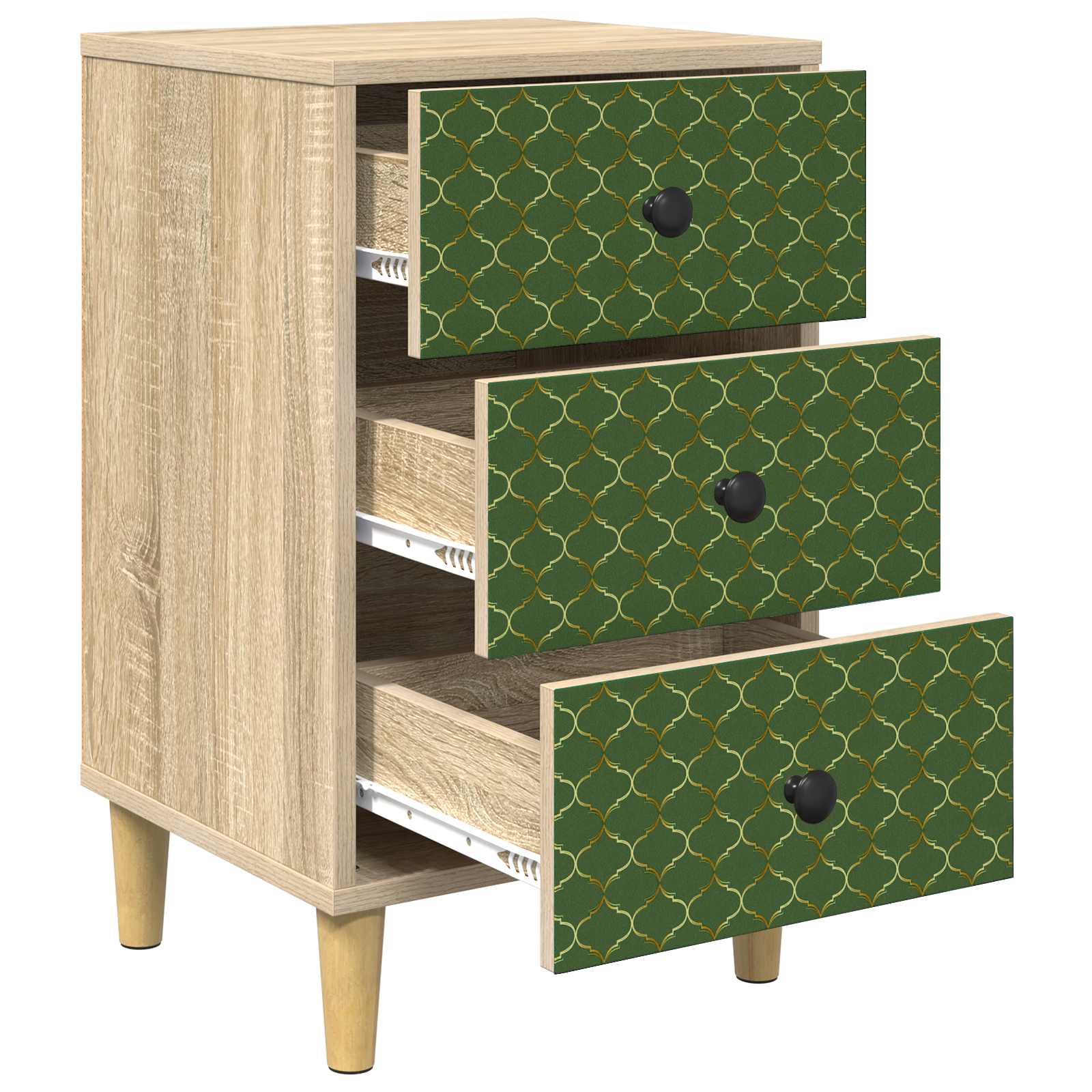 Table de chevet GELEEN Chêne Sonoma 36 x 33 x 60 cm