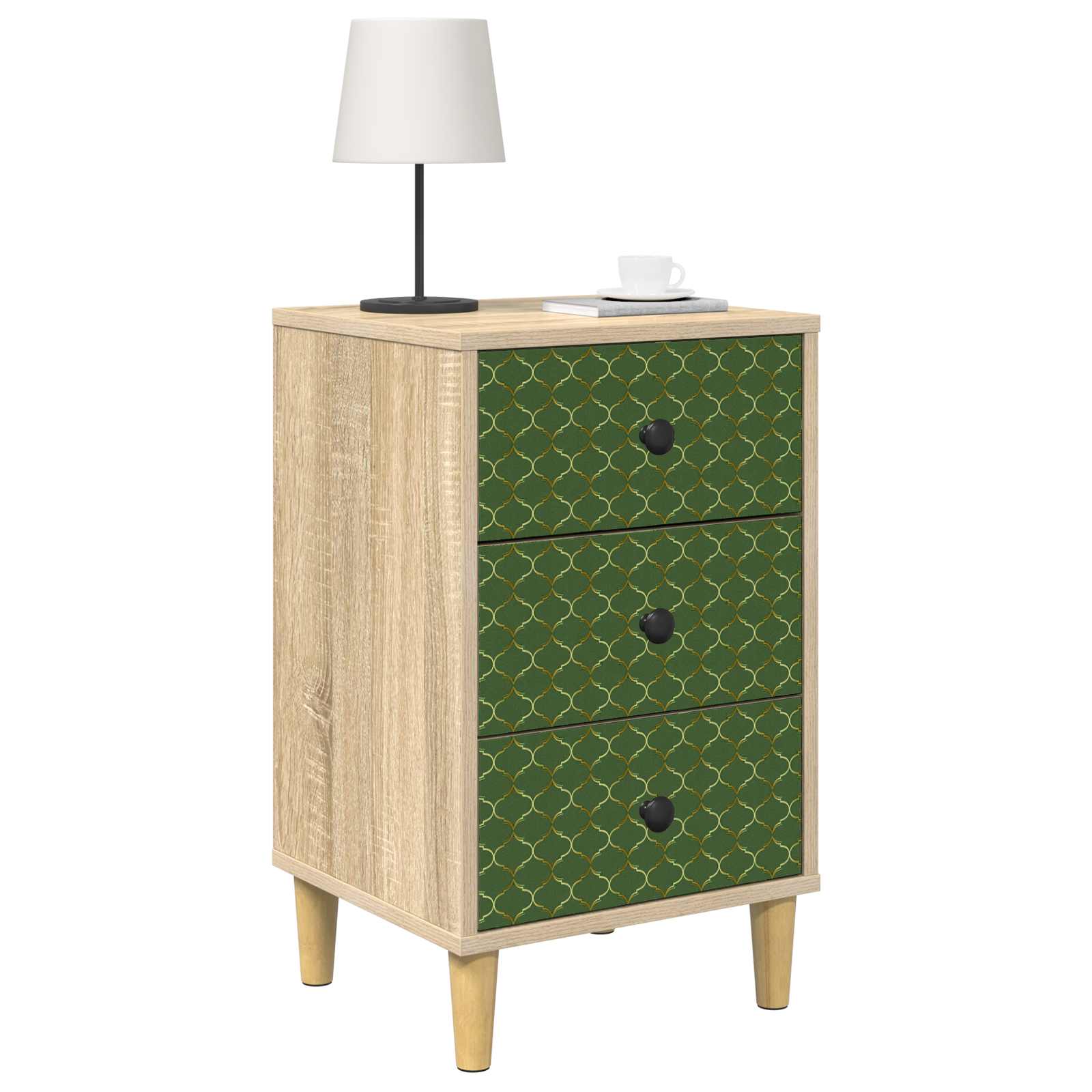 Table de chevet GELEEN 2 pc Chêne Sonoma 36 x 33 x 60 cm