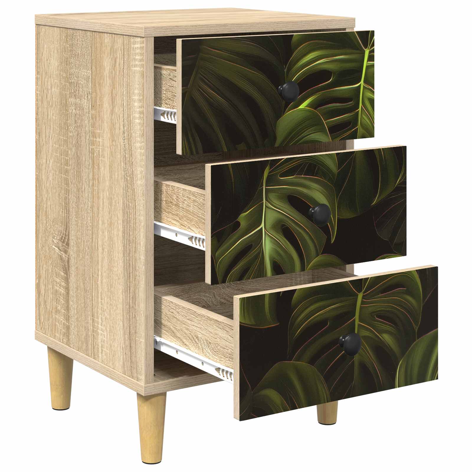 Table de chevet ELBURG Chêne Sonoma 36 x 33 x 60 cm
