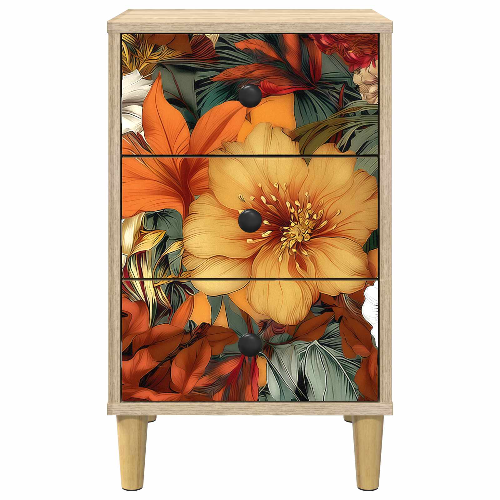 Table de chevet GENNEP 2 pc Chêne Sonoma 36 x 33 x 60 cm
