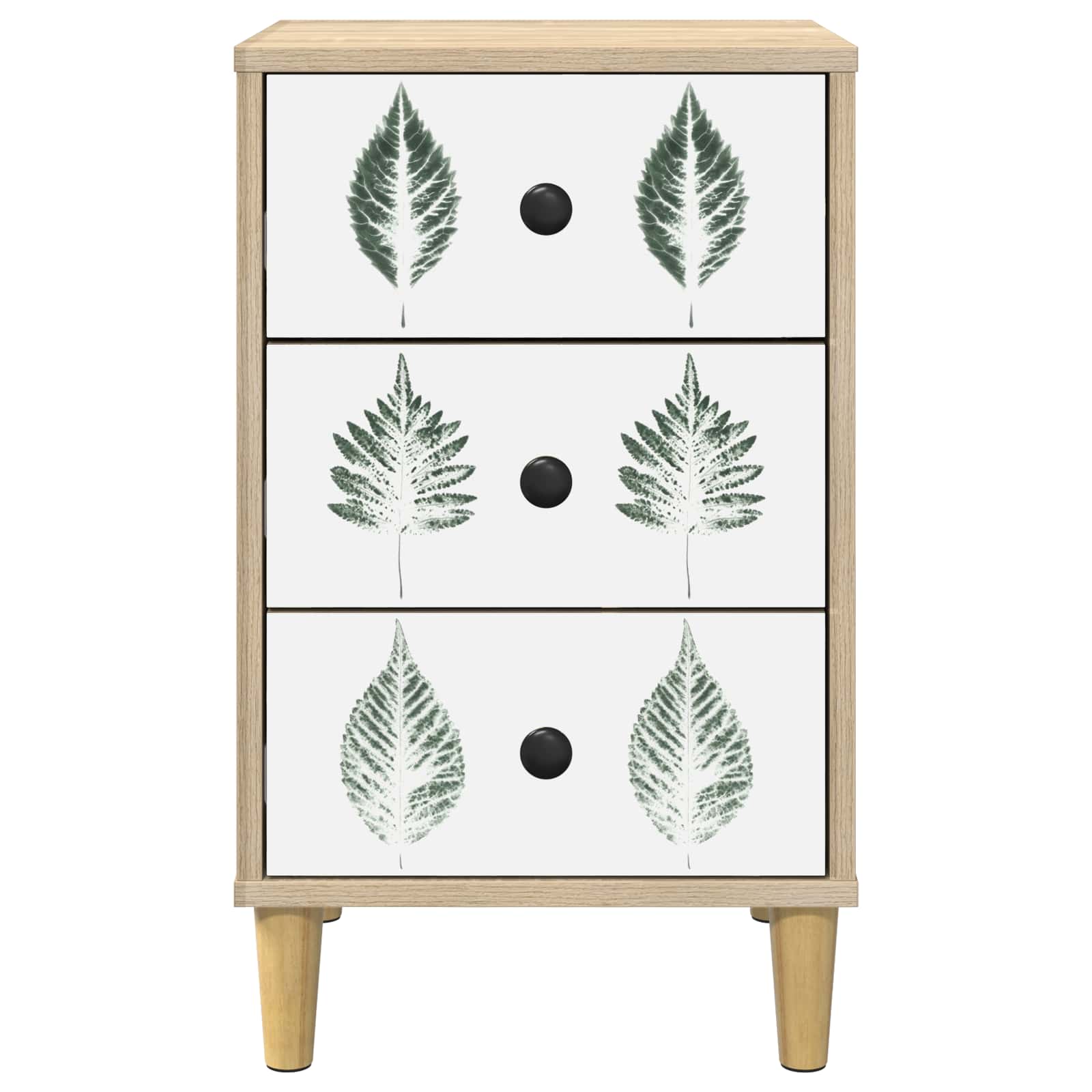 Table de chevet HANAU 2 pc Chêne Sonoma 36 x 33 x 60 cm