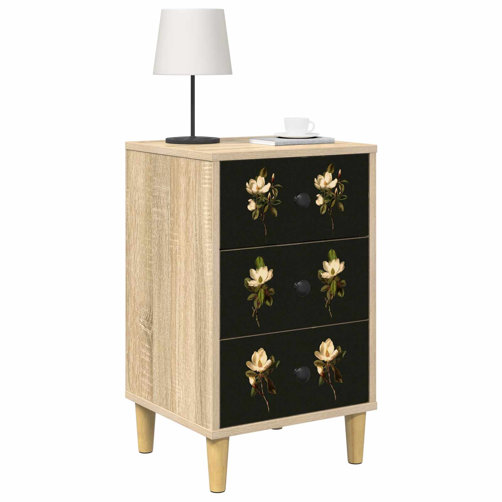 Table de chevet BREMEN Chêne Sonoma 36 x 33 x 60 cm