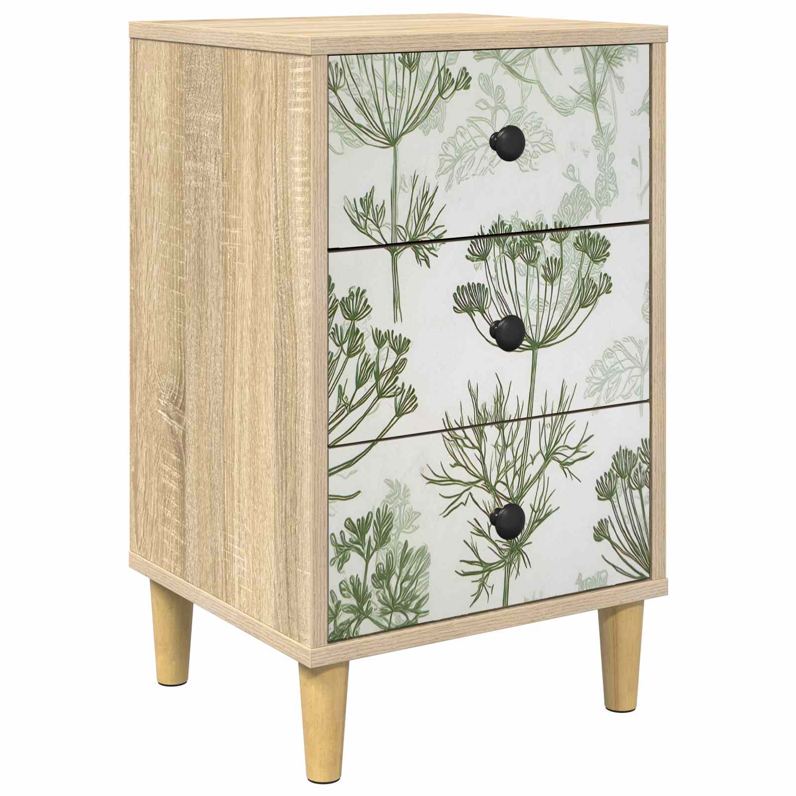 Table de chevet GOTHA Chêne Sonoma 36 x 33 x 60 cm