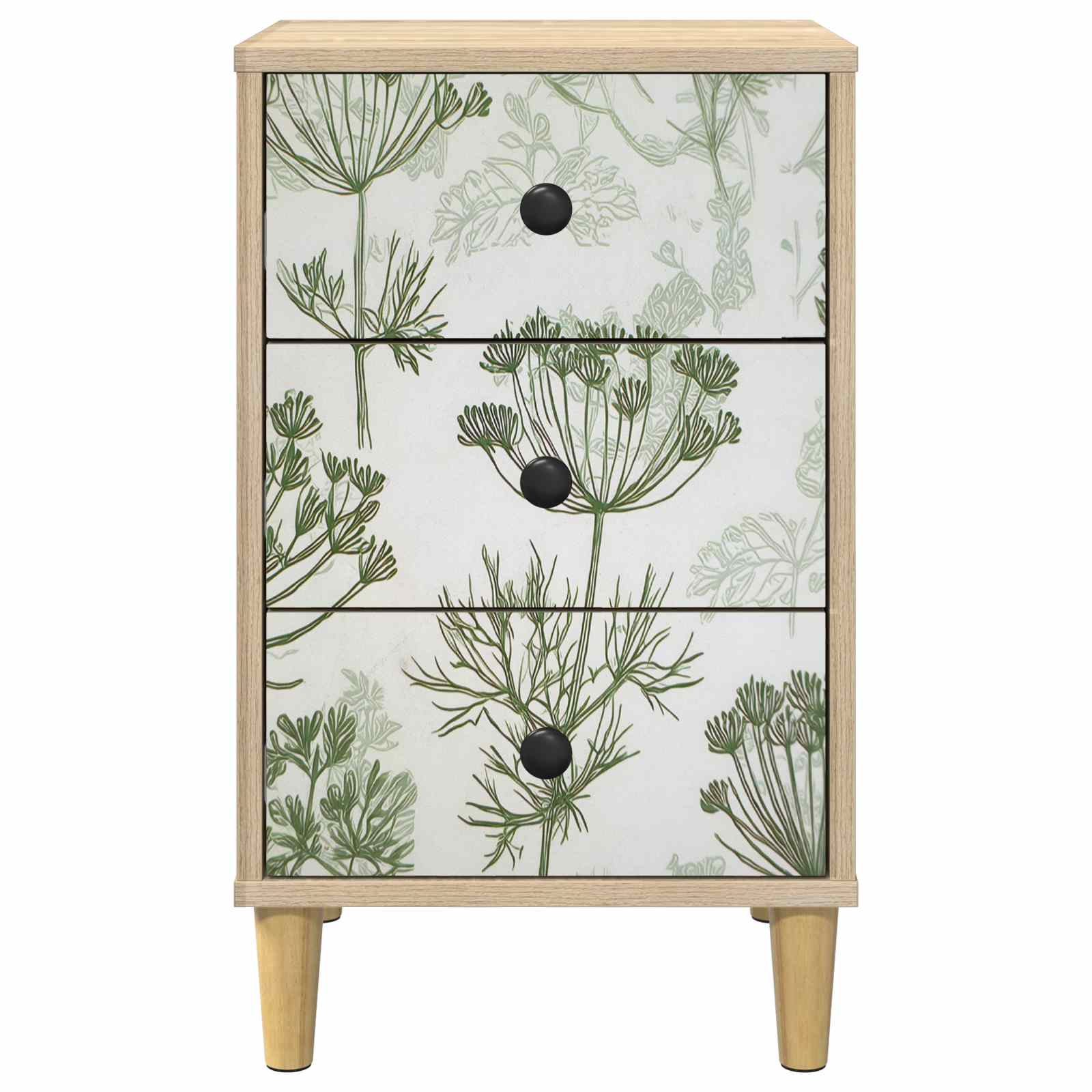 Table de chevet GOTHA Chêne Sonoma 36 x 33 x 60 cm