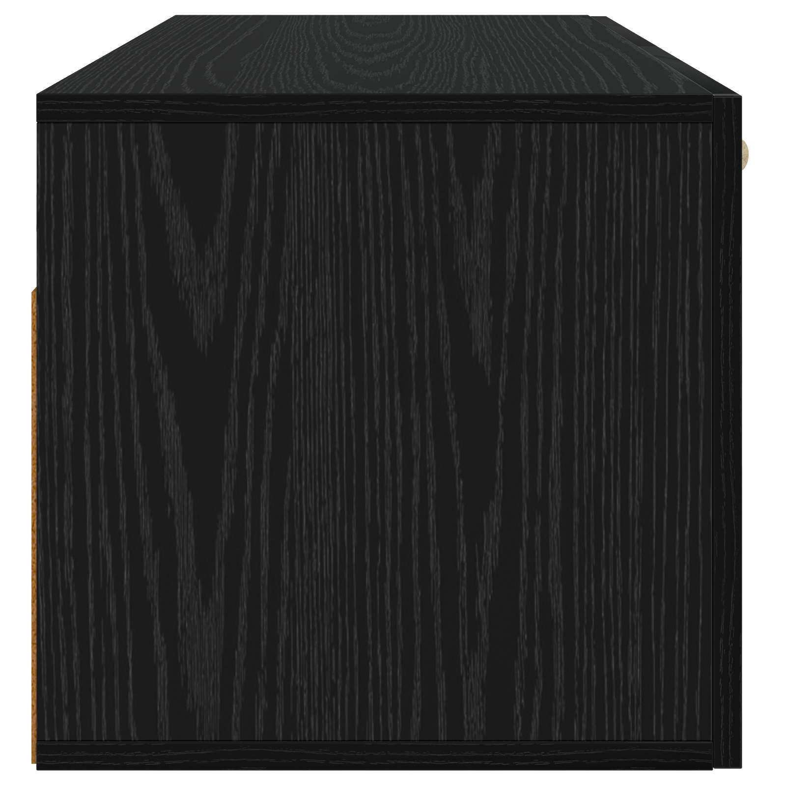 Meuble mural Montage mural Chêne noir 80 x 36,5 x 35 cm