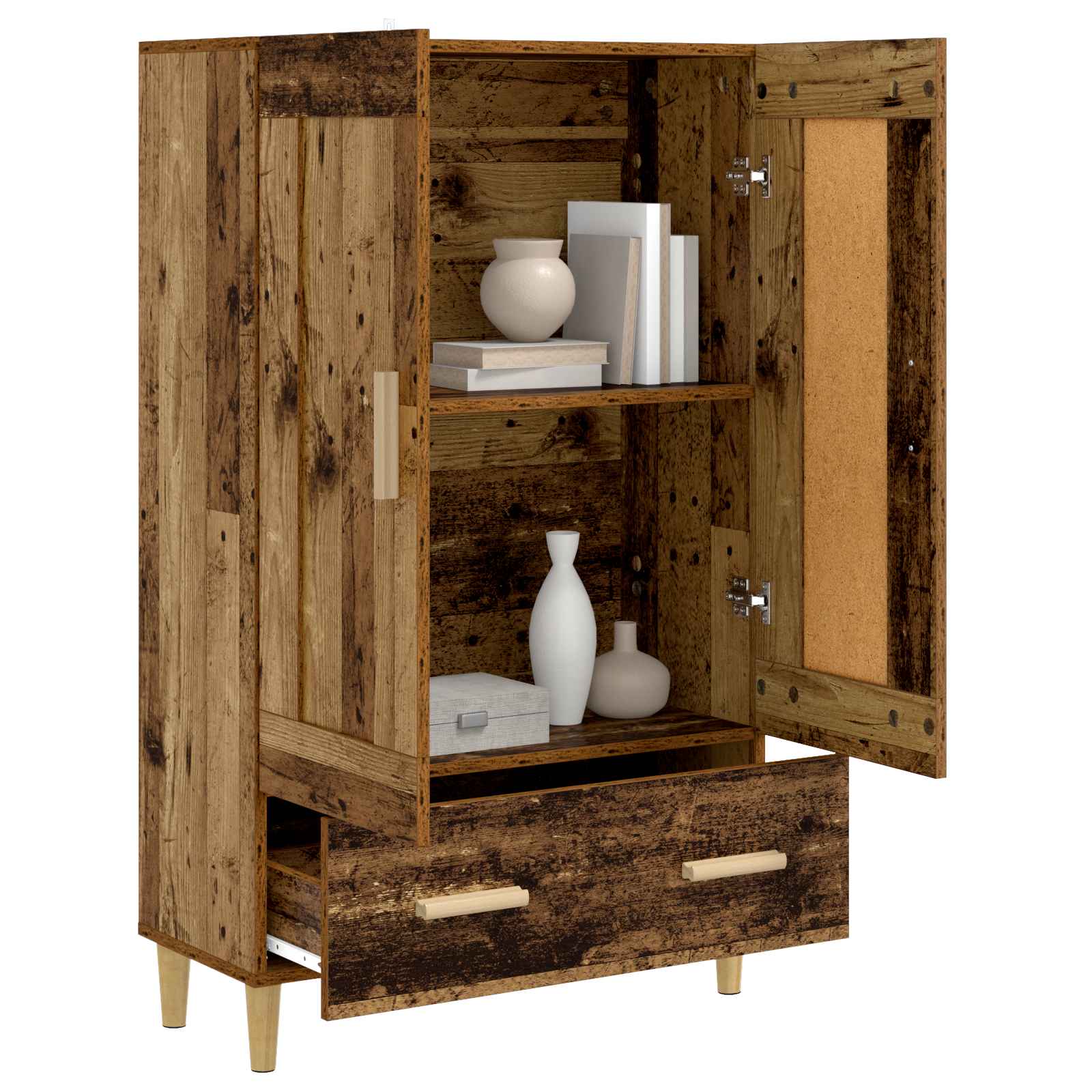 Haut Armoire Bois ancien 70 x 31 x 115 cm Bois d'ingénierie