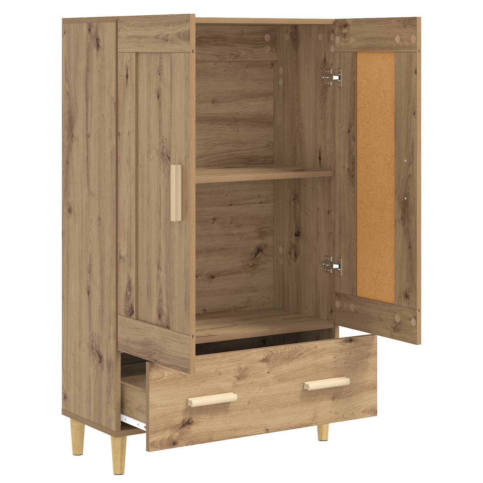 Haut Armoire Chêne artisanal 70 x 31 x 115 cm Bois d'ingénierie - XIOS