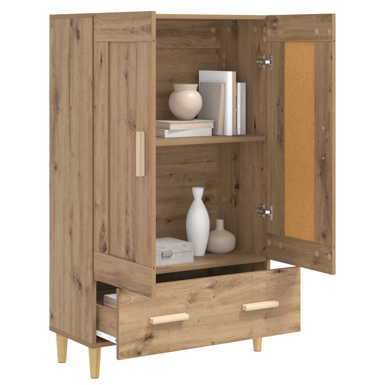 Haut Armoire Chêne artisanal 70 x 31 x 115 cm Bois d'ingénierie - XIOS