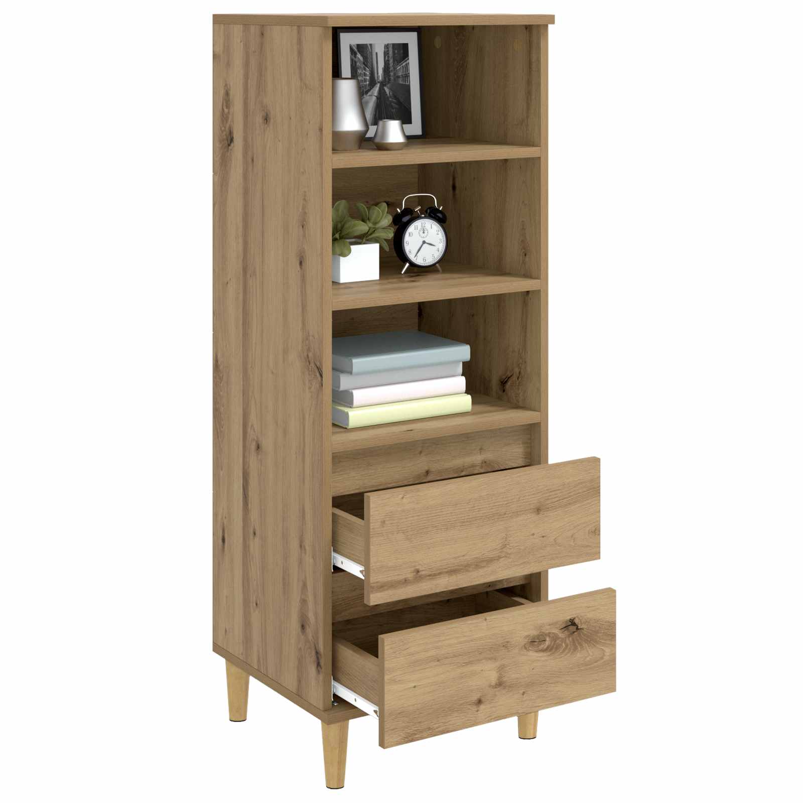 Haut Armoire Chêne artisanal 40 x 36 x 110 cm Bois d'ingénierie