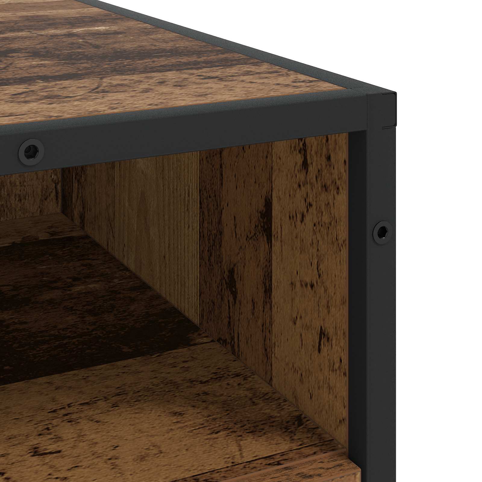 Armoire à tiroirs 3-Tiroir Bois ancien 70 x 41 x 70 cm