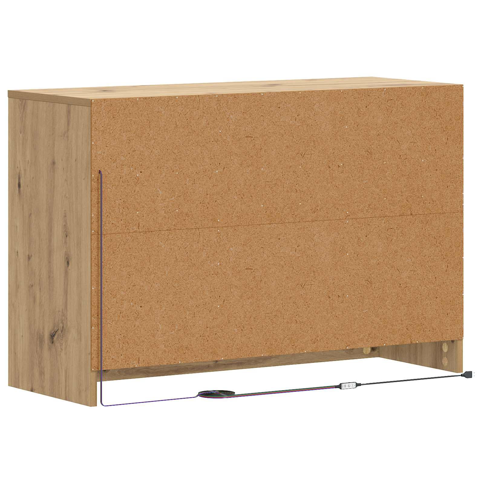 Meuble TV 91 x 34 x 61 cm Chêne artisanal Bois d'ingénierie - XIOS