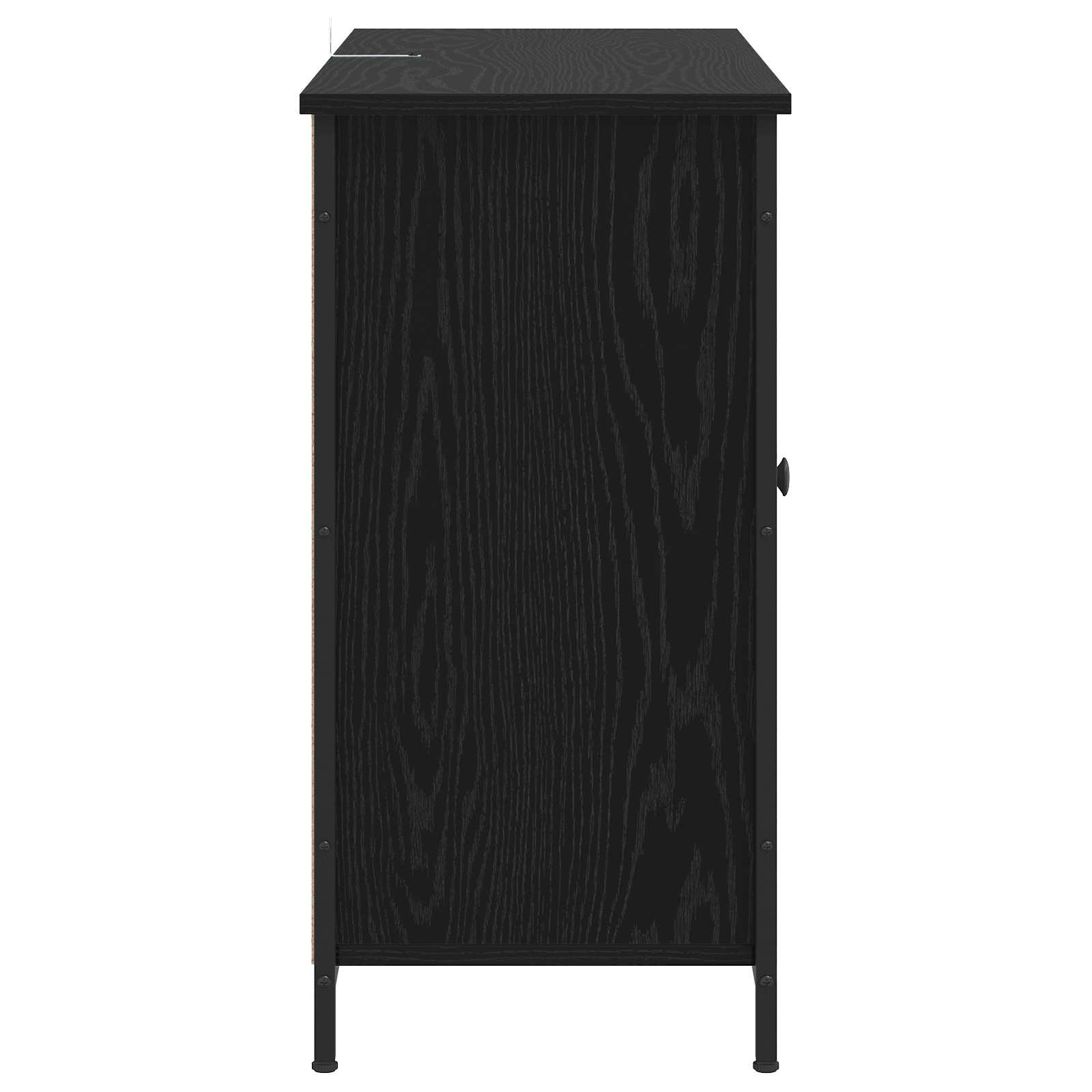 Buffet Chêne noir 100 x 35 x 70 cm Bois d'ingénierie