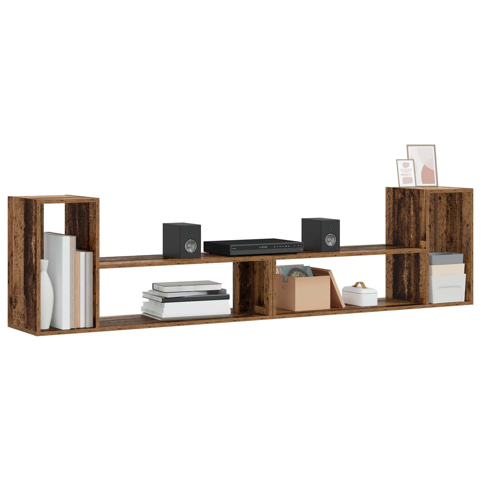 Meuble TV 100 x 30 x 50 cm Bois ancien Bois d'ingénierie
