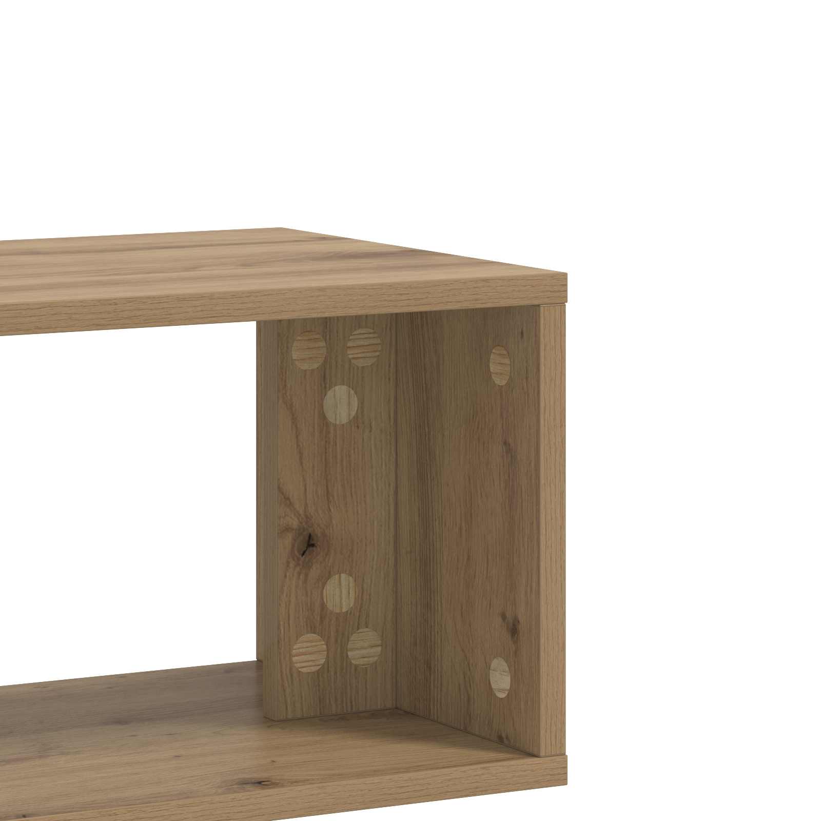 Meuble TV 100 x 30 x 50 cm Chêne artisanal Bois d'ingénierie - XIOS