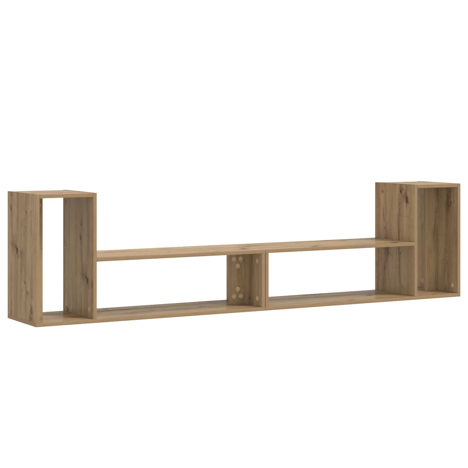 Meuble TV 100 x 30 x 50 cm Chêne artisanal Bois d'ingénierie - XIOS