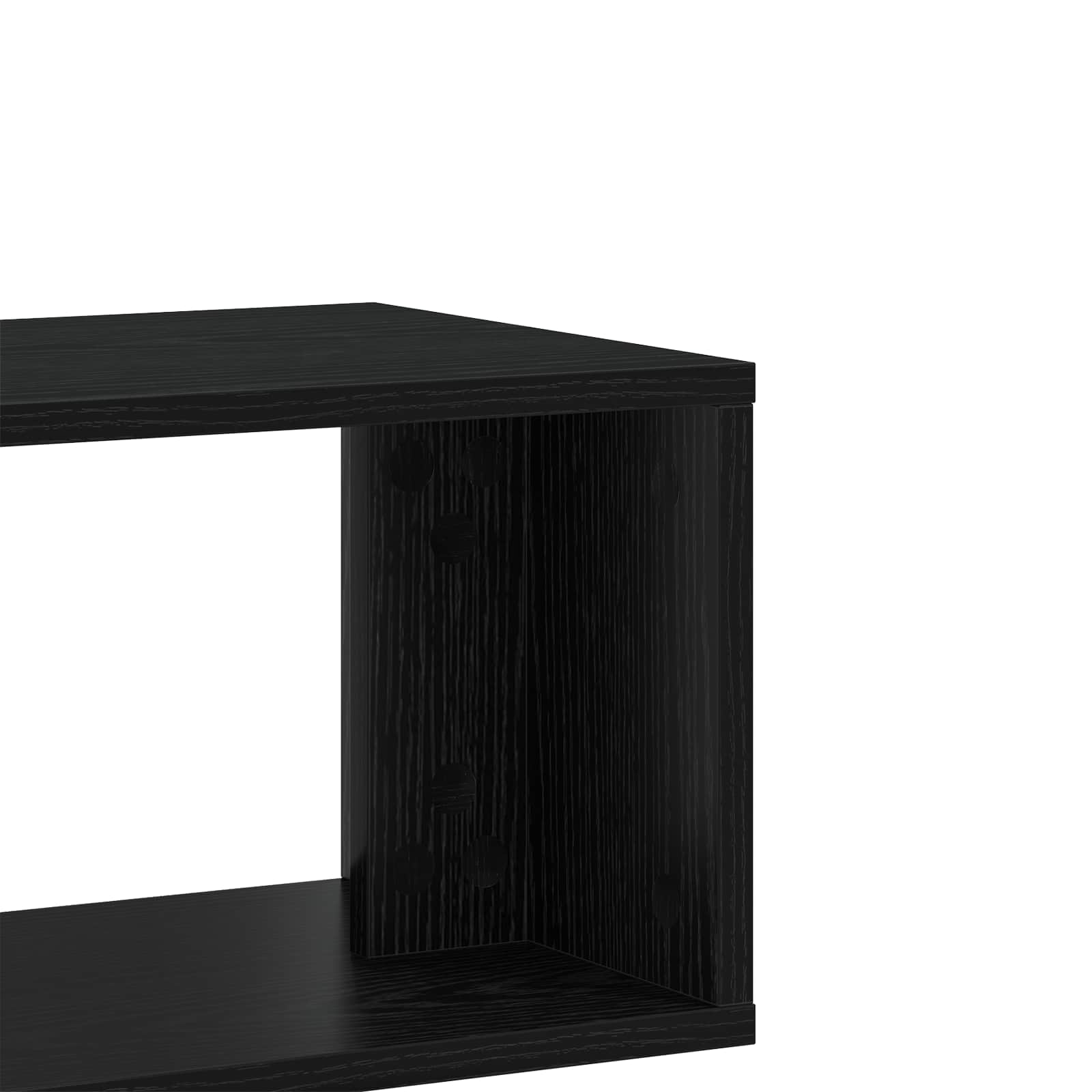 Meuble TV 100 x 30 x 50 cm Chêne noir Bois d'ingénierie