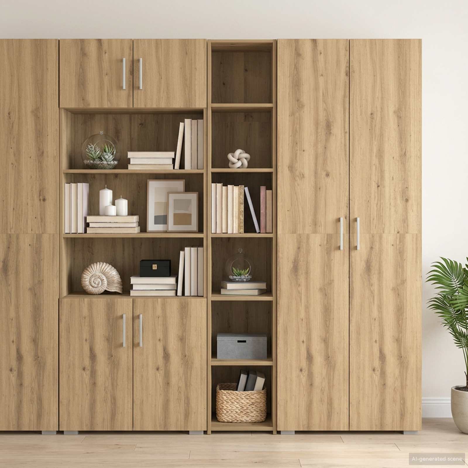Haut Armoire Chêne artisanal 30 x 41 x 185 cm Bois d'ingénierie - XIOS