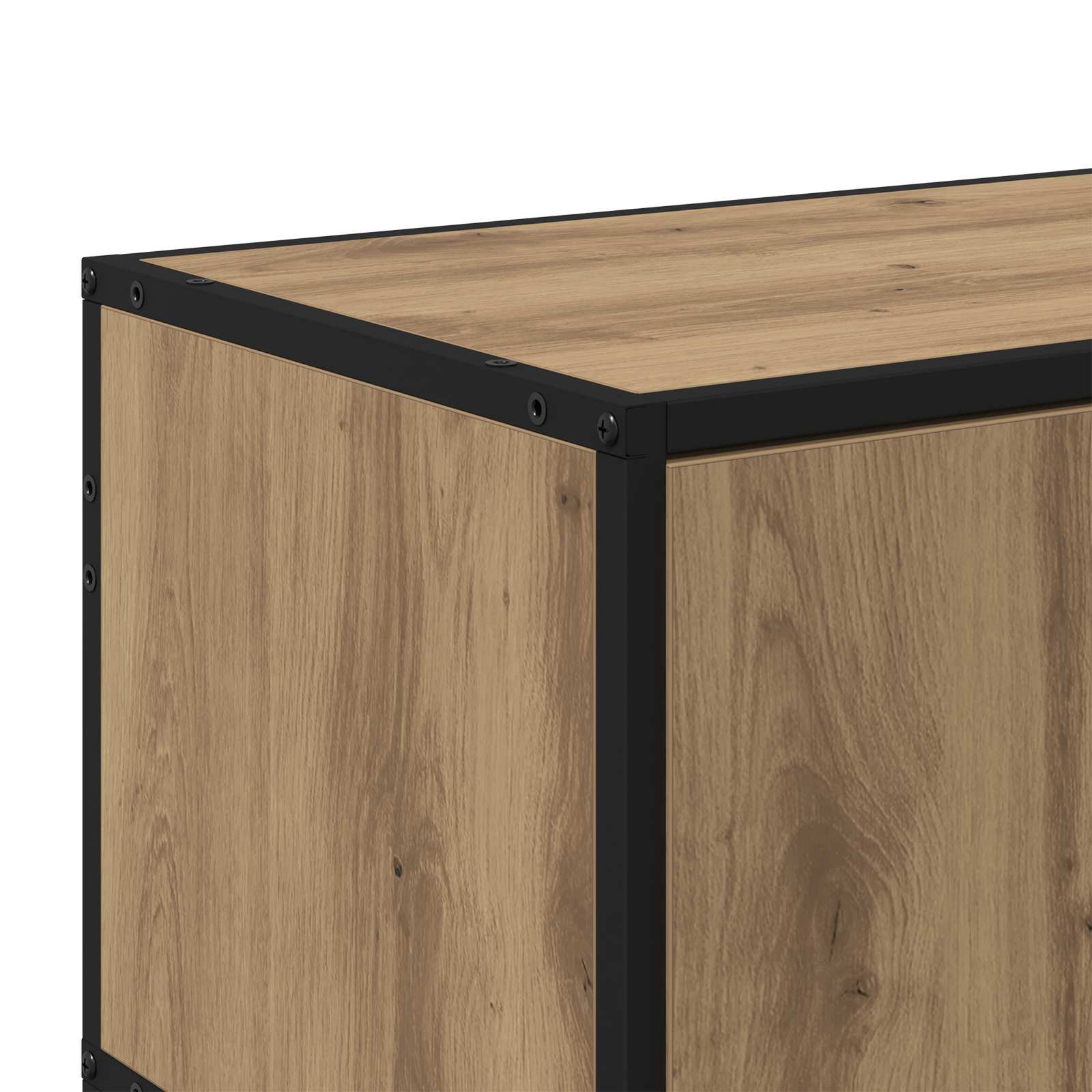 Meuble TV 80 x 34,5 x 40 cm Chêne artisanal Bois d'ingénierie - XIOS