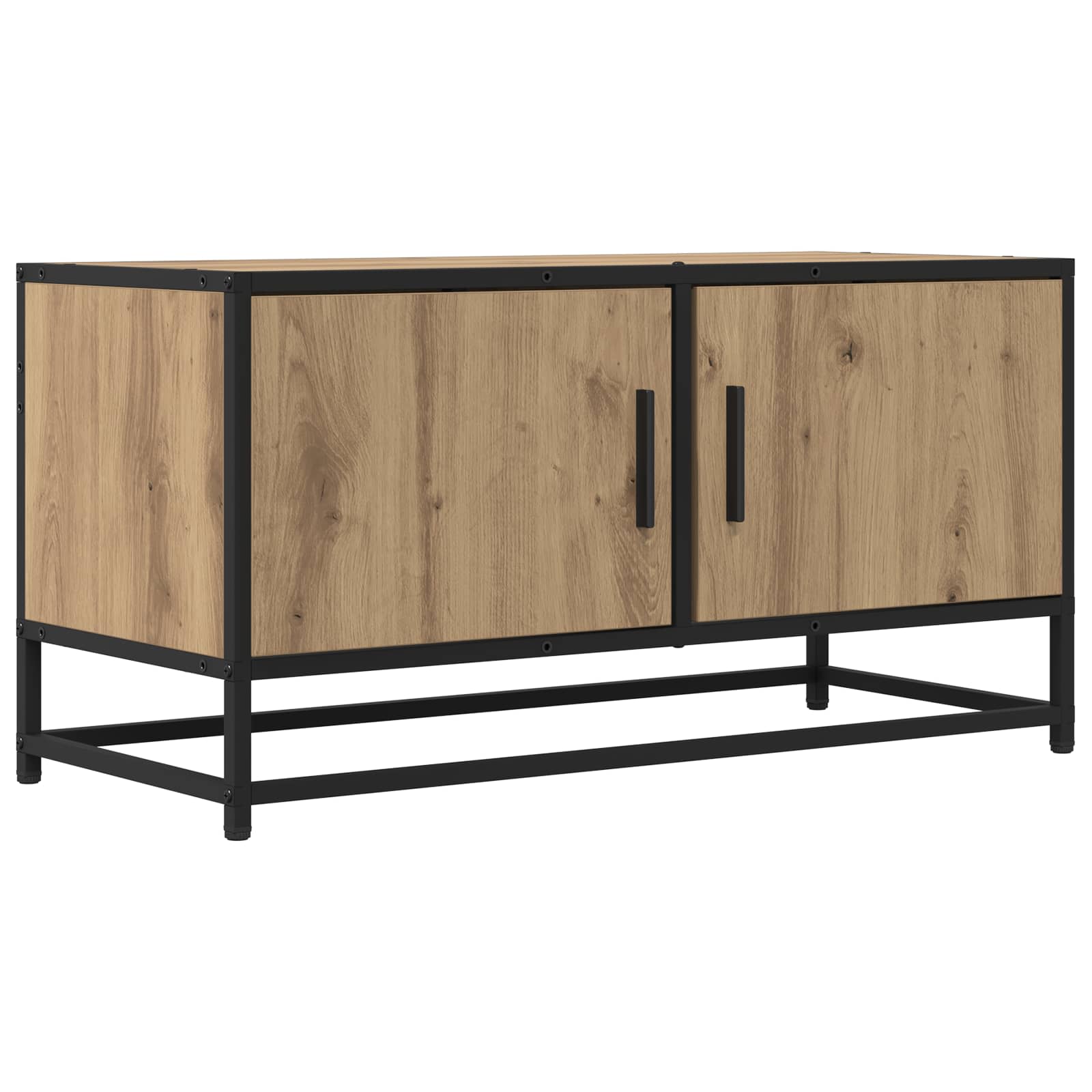 Meuble TV 80 x 34,5 x 40 cm Chêne artisanal Bois d'ingénierie - XIOS
